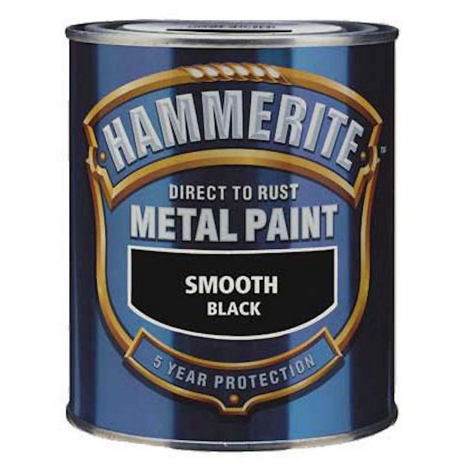 Hammerite Direct to Rust Metal Paint Black - 2.5L