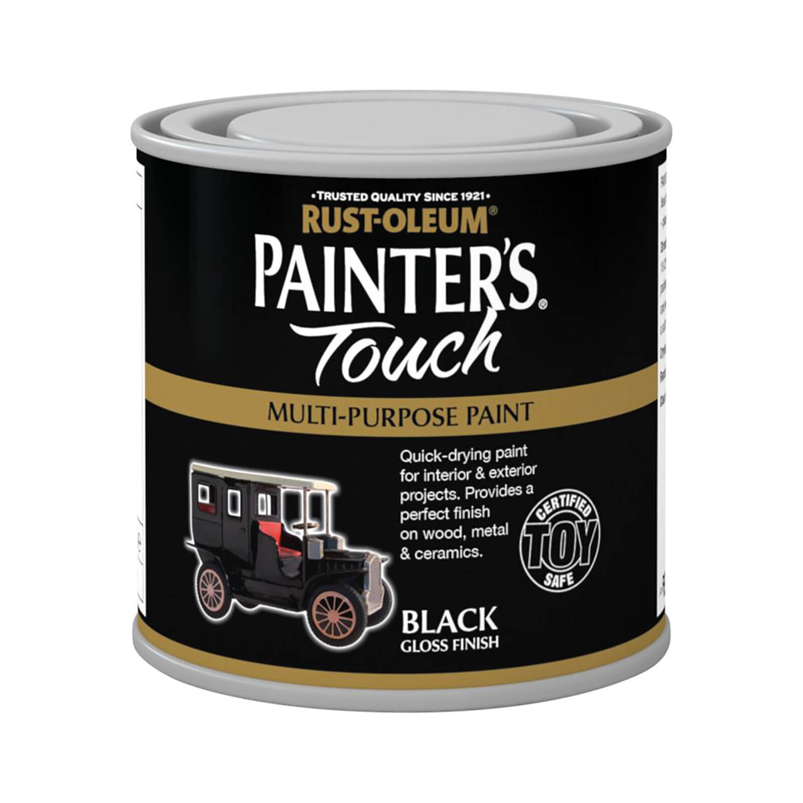 Rust-Oleum Painter's Touch Multi-Purpose Gloss Paint Black - 250ml