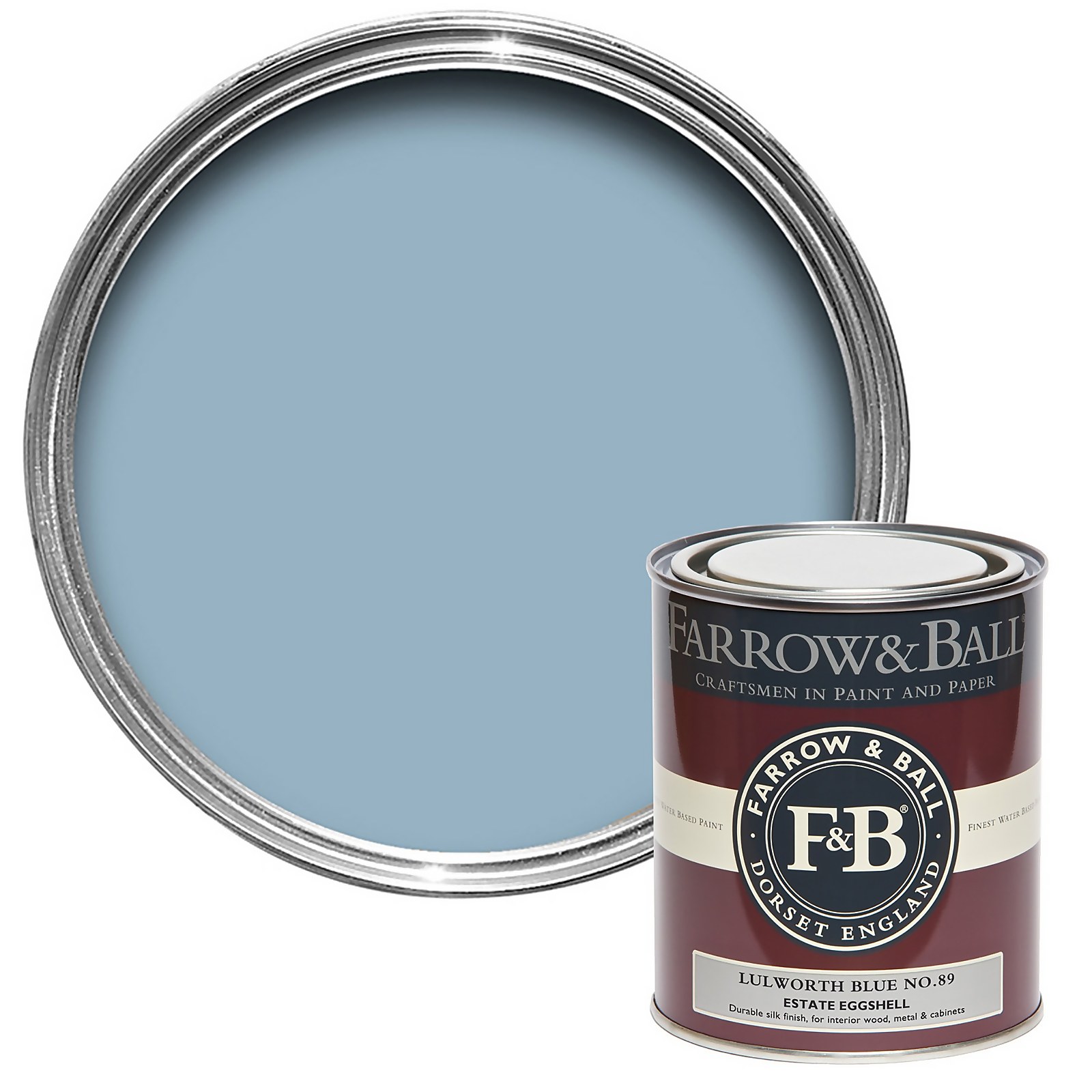 Farrow & Ball Estate Eggshell Lulworth Blue No.89 - 750ml