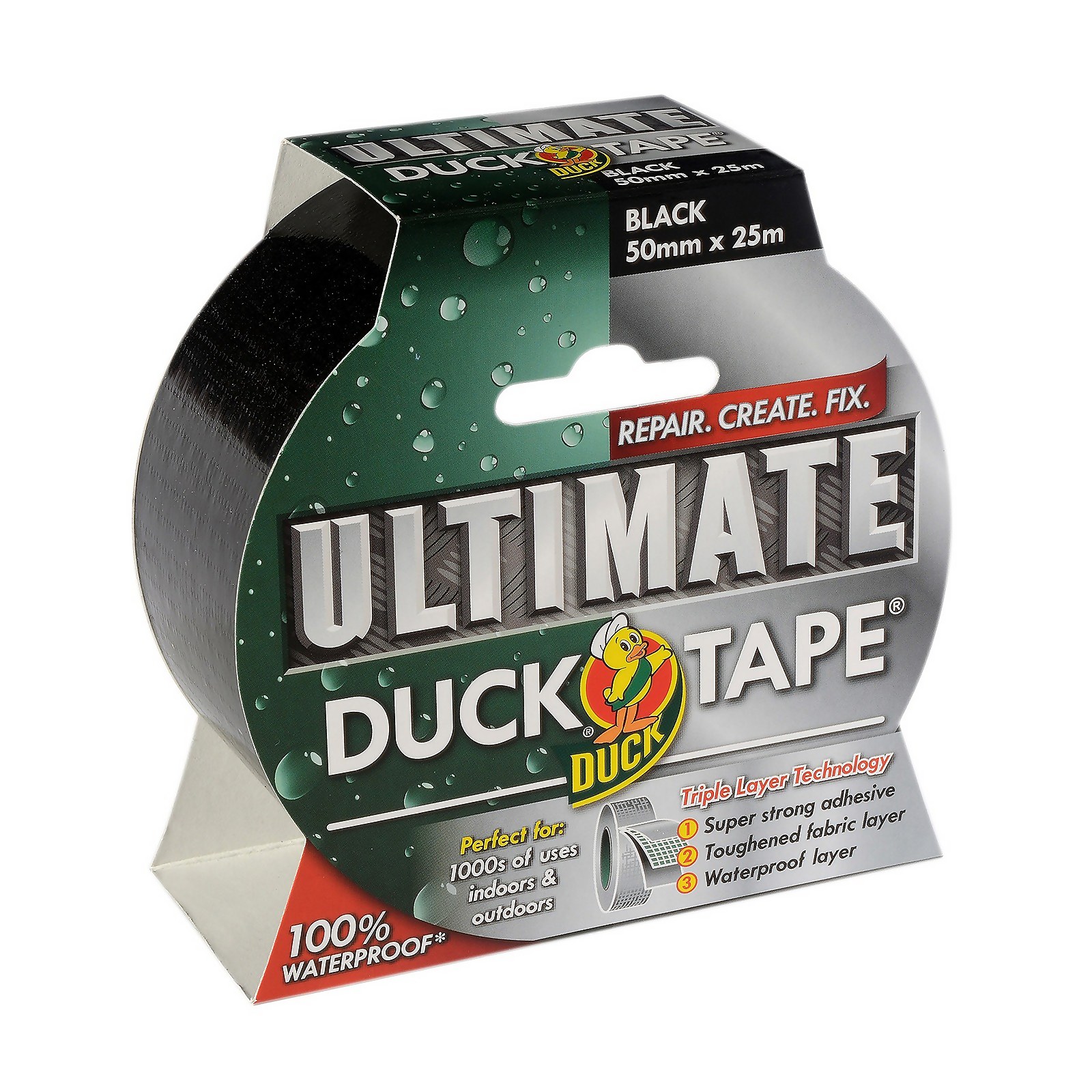Photo of Duck Ultimate Tape Black - 50mm X 25m