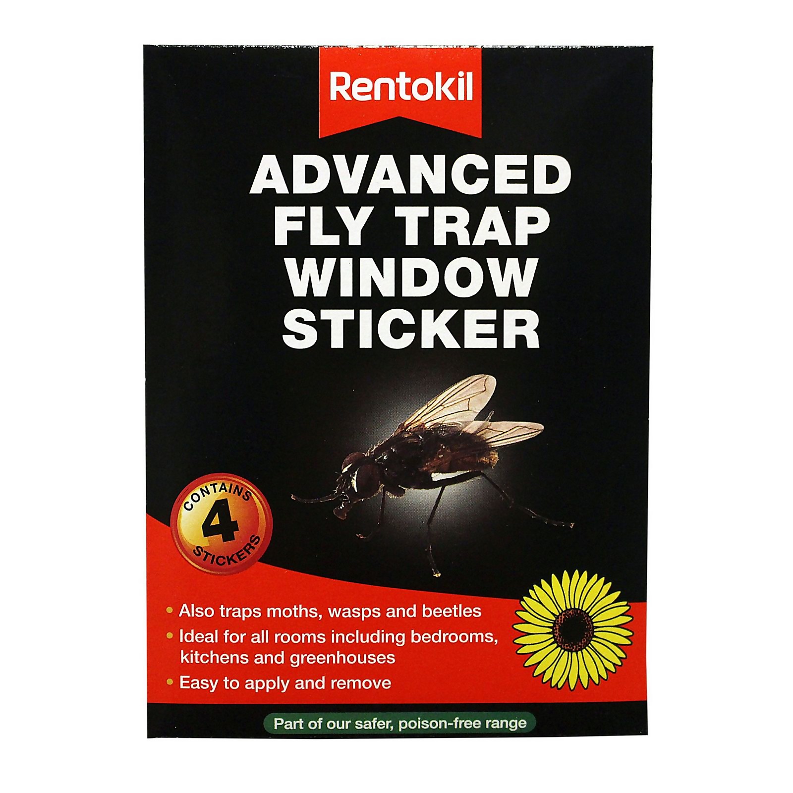 Photo of Rentokil Advanced Fly Trap Window Stickers -pack Of 4-