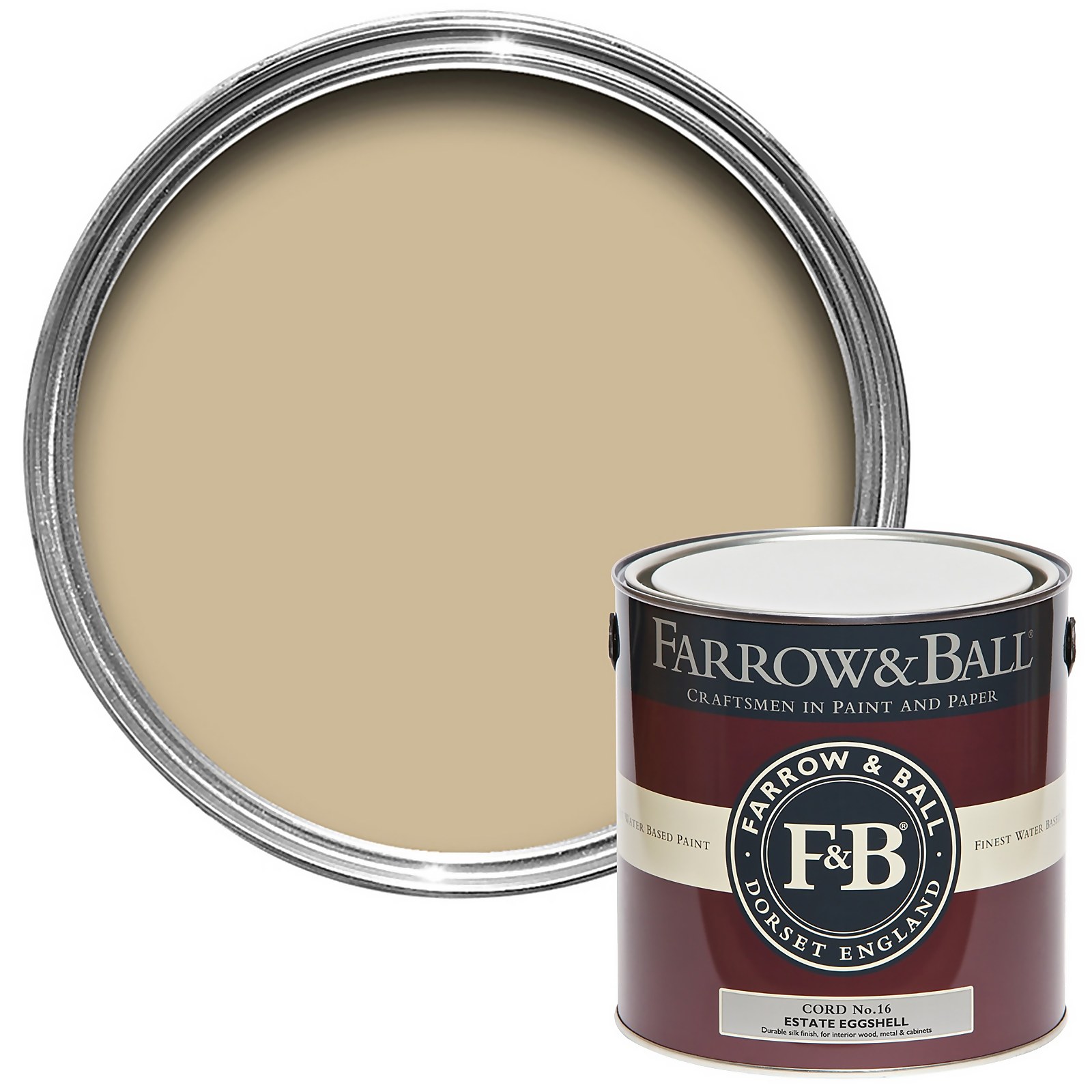 Farrow & Ball Estate Eggshell Cord No.16 - 2.5L