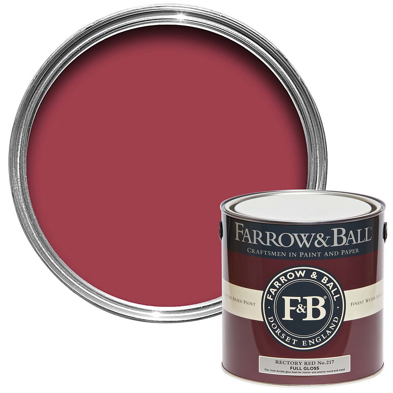 Farrow & Ball Full Gloss Rectory Red No.217 - 2.5L