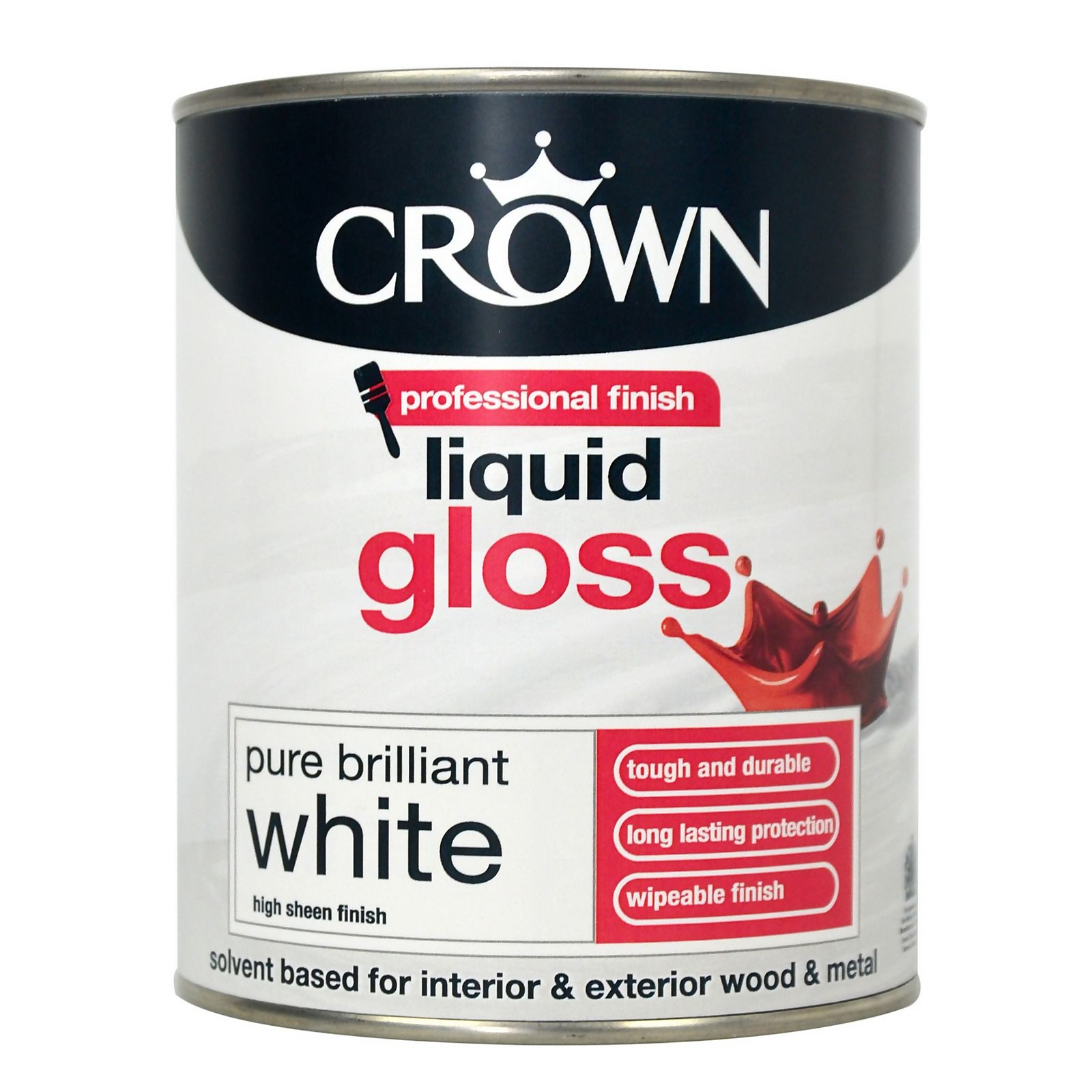 Photo of Crown Pure Brilliant White - Liquid Gloss Paint - 750ml