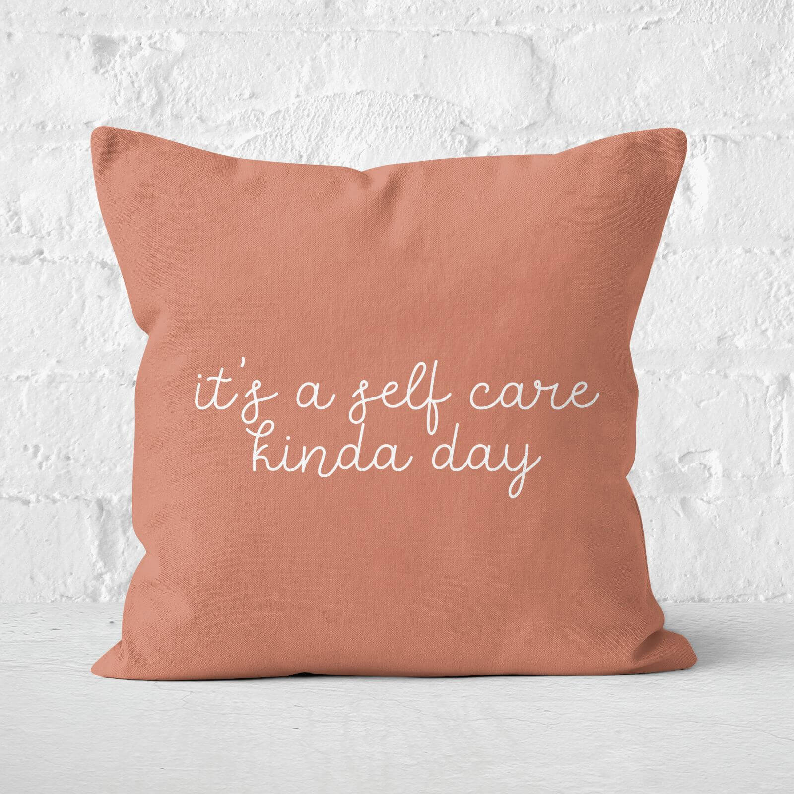 It's A Self Care Kinda Day Square Cushion - 60x60cm - Soft Touch