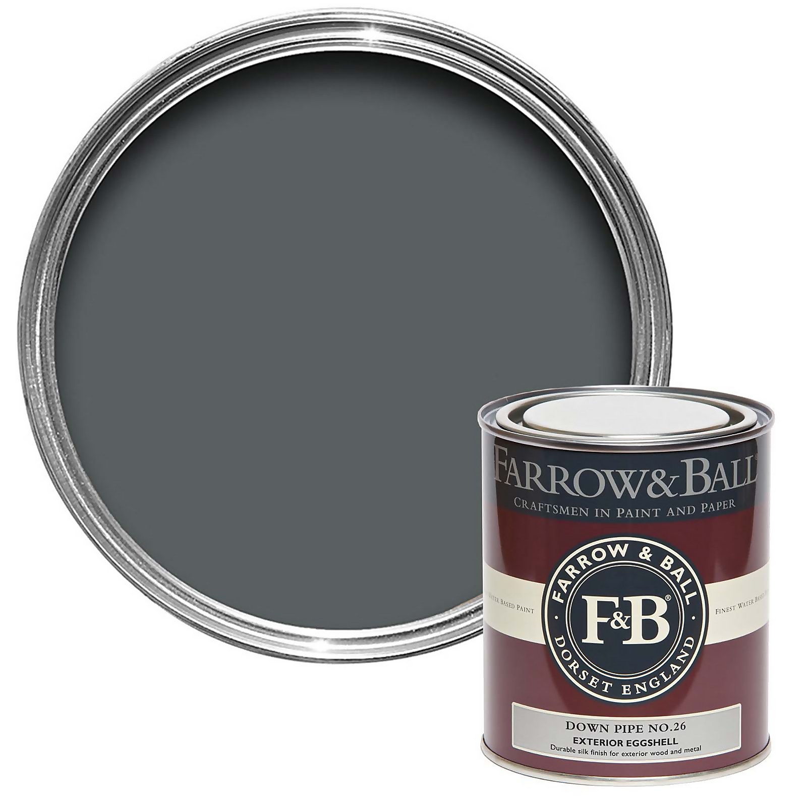 Photo of Farrow & Ball Exterior Eggshell Paint Down Pipe - 750ml