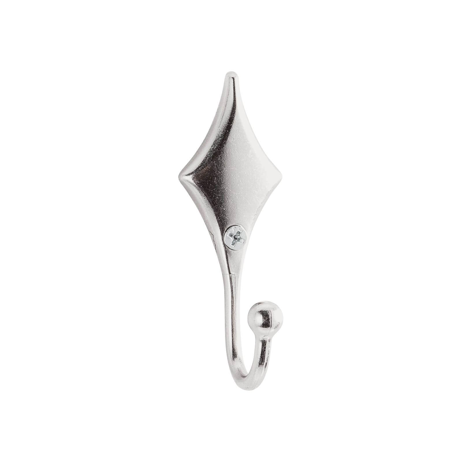 Photo of Rhombus Hook Satin Nickel - 2 Pack