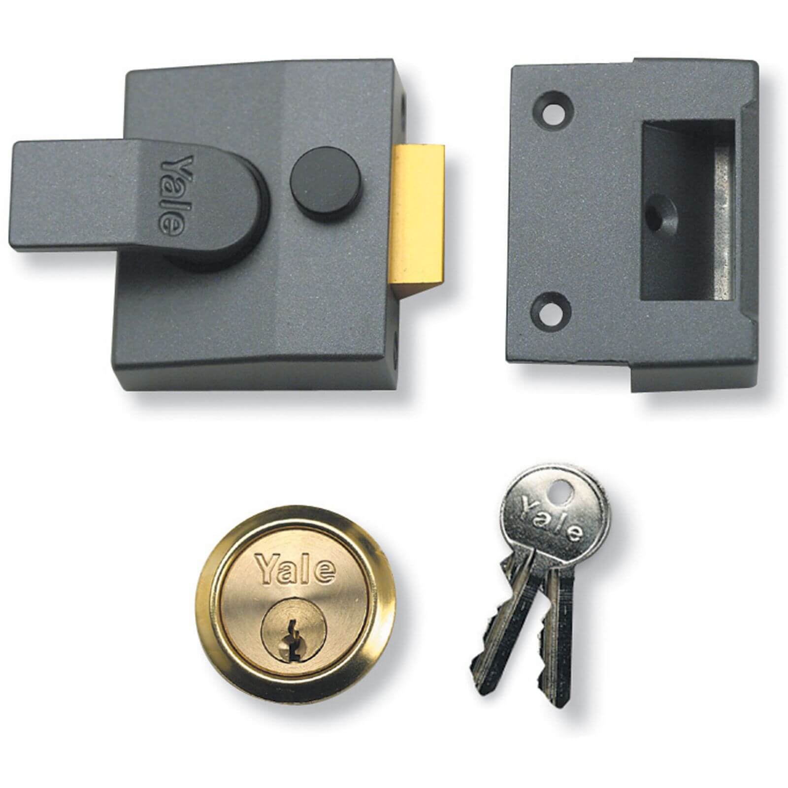 Photo of Yale 85 Deadlocking Nightlatch 40mm - Grey