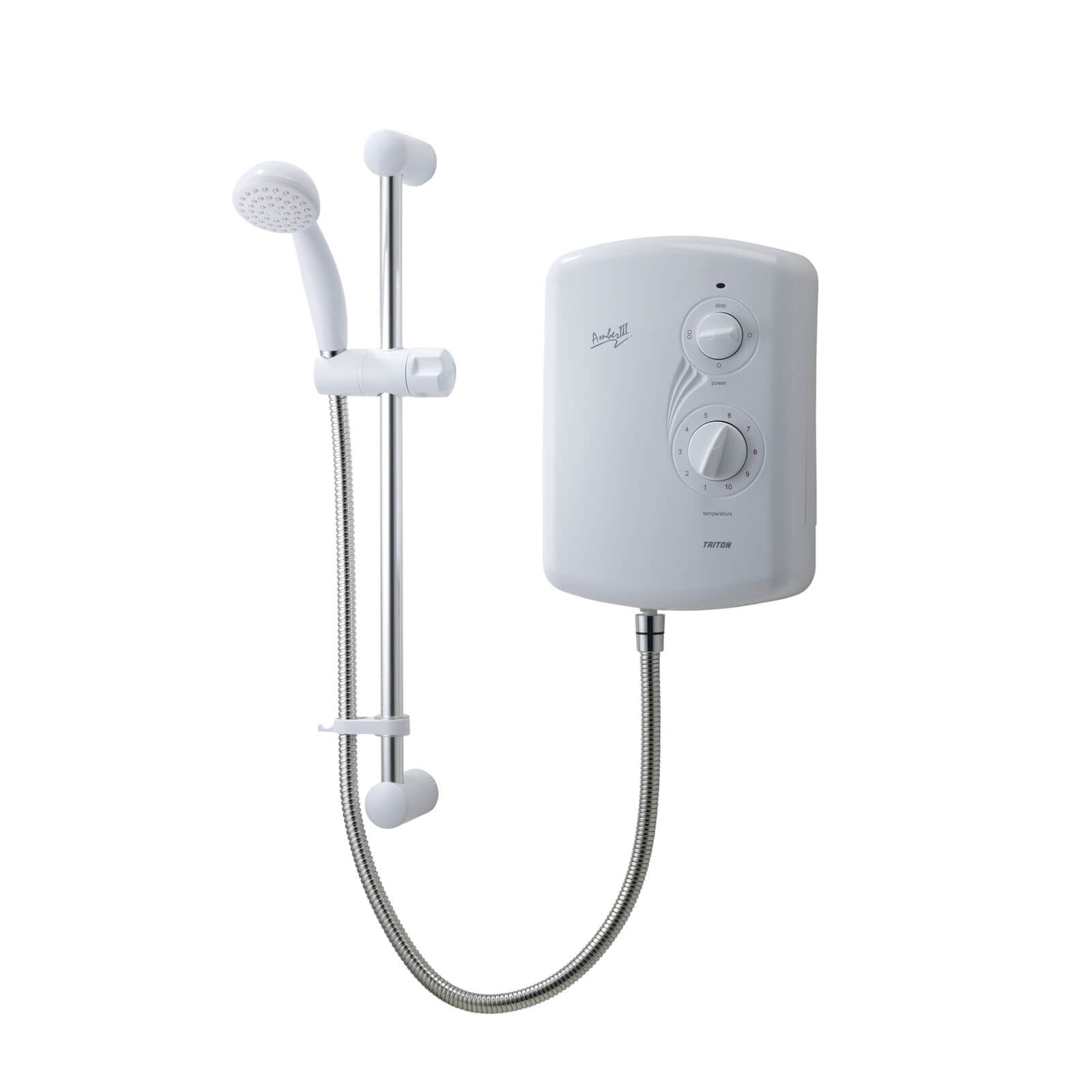 Triton Amber 3 10.5kW Electric Shower - White