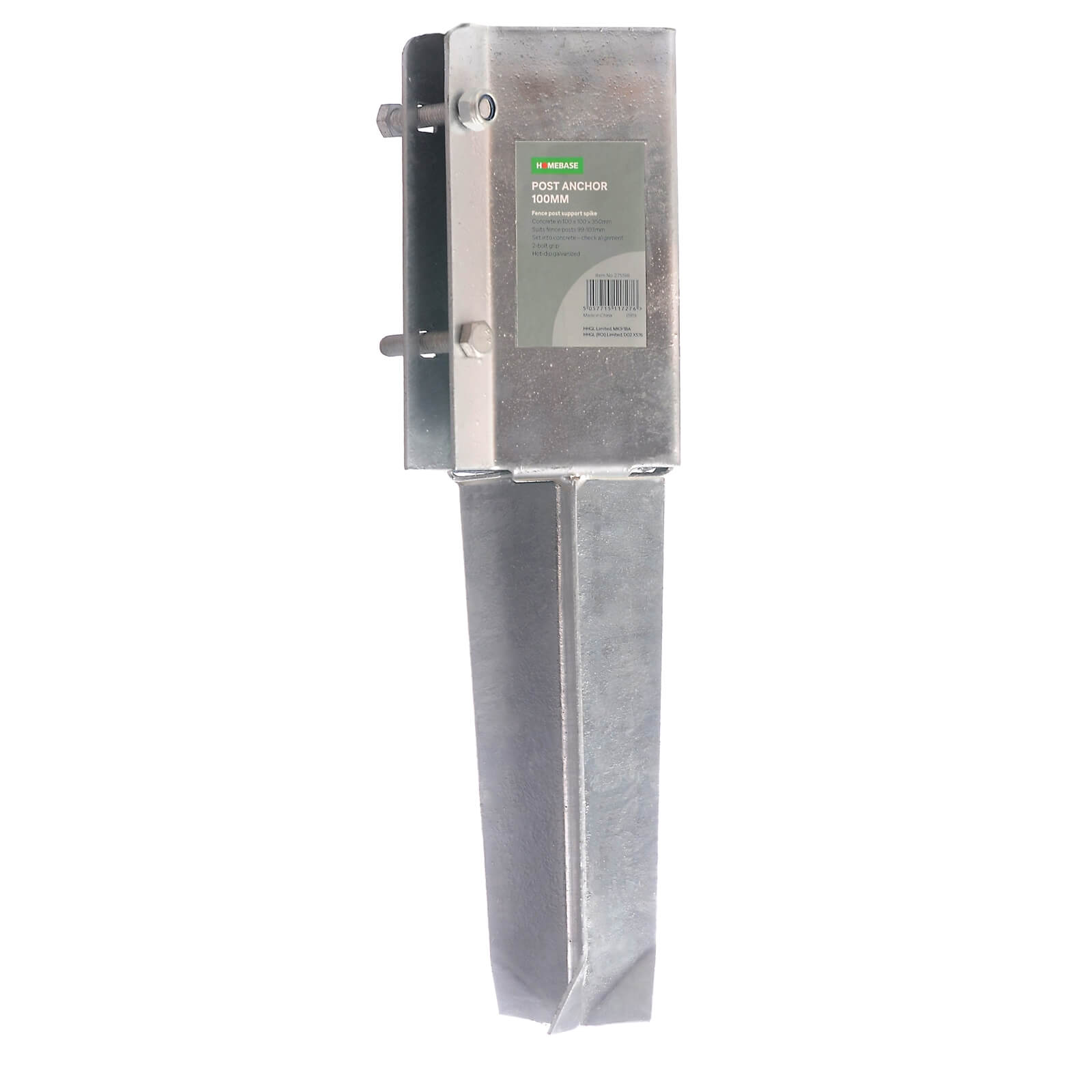 Photo of Post Anchor Concrete Fence Post Support Spike - 100mm