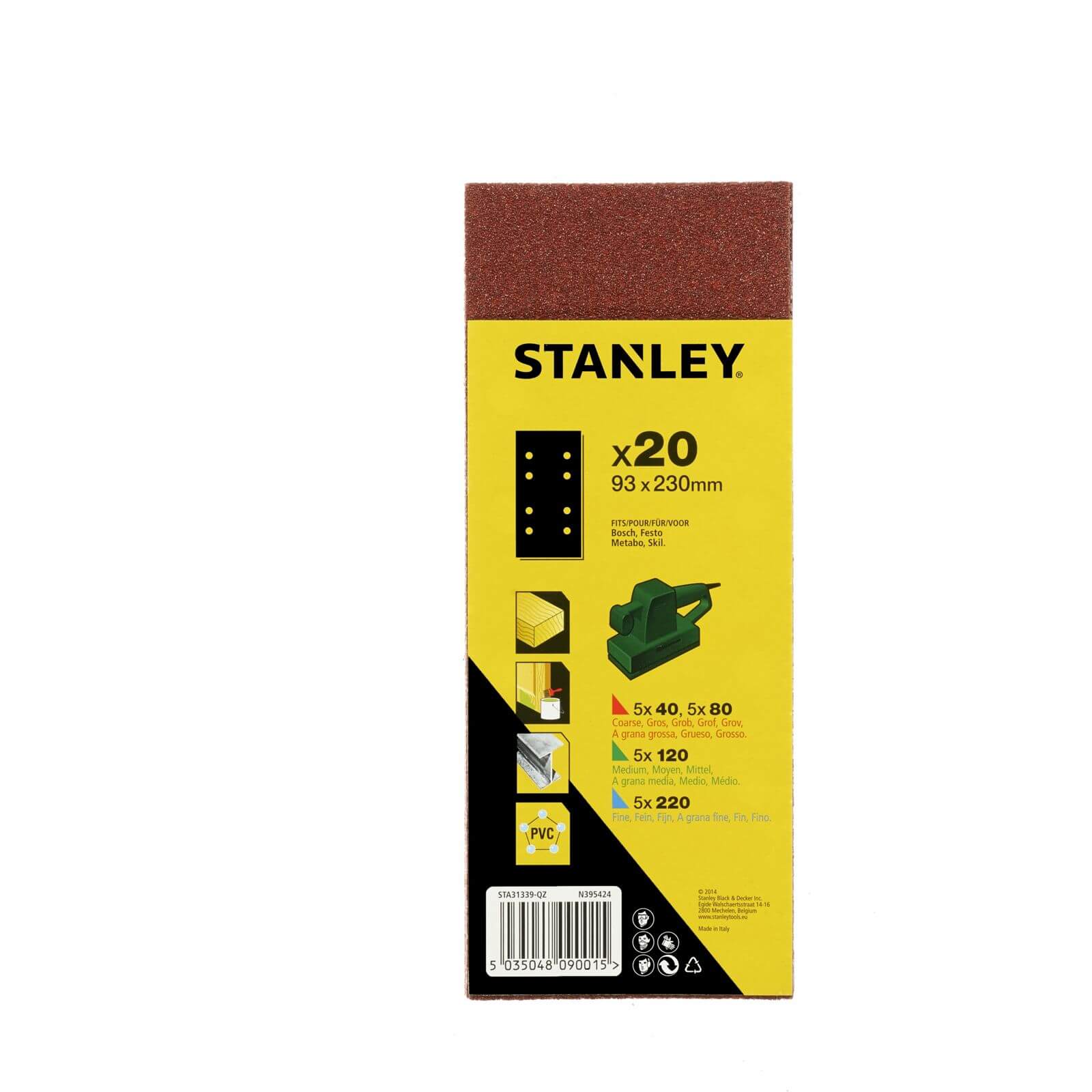 Photo of Stanley 1/3 Sheet Punched Wire Clip Pack - Sta31339-qz