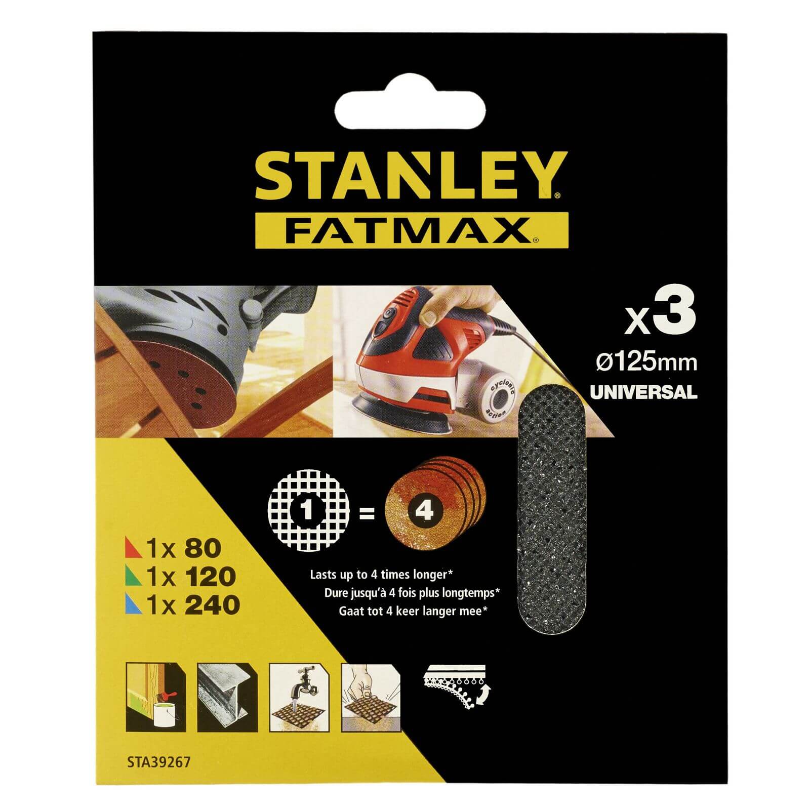 Photo of Stanley Fatmax 125mm Ros Sheet Mesh Mixed Pack - Sta39267-xj