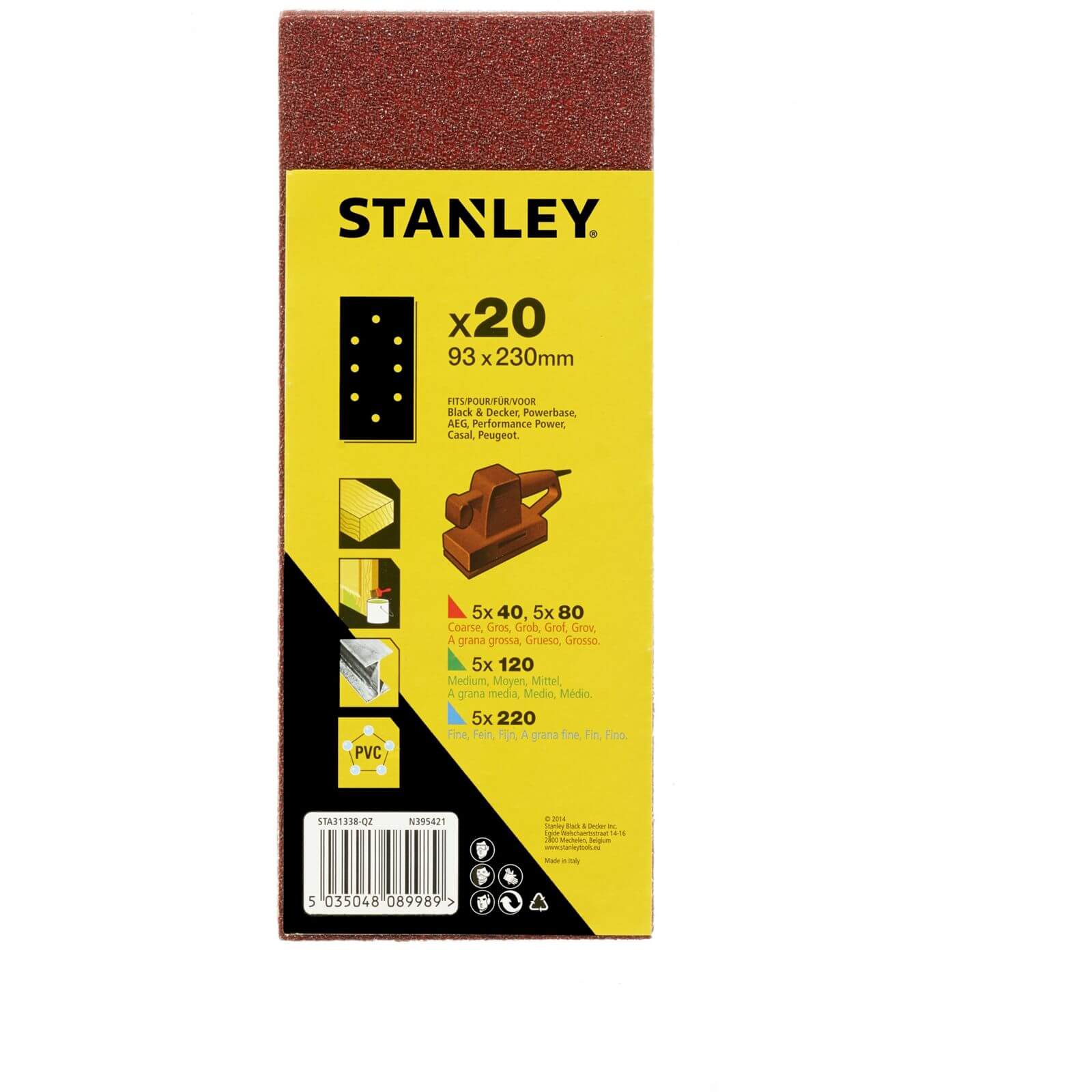 Photo of Stanley 1/3 Sheet Punched Wire Clip Pack - Sta31338-qz