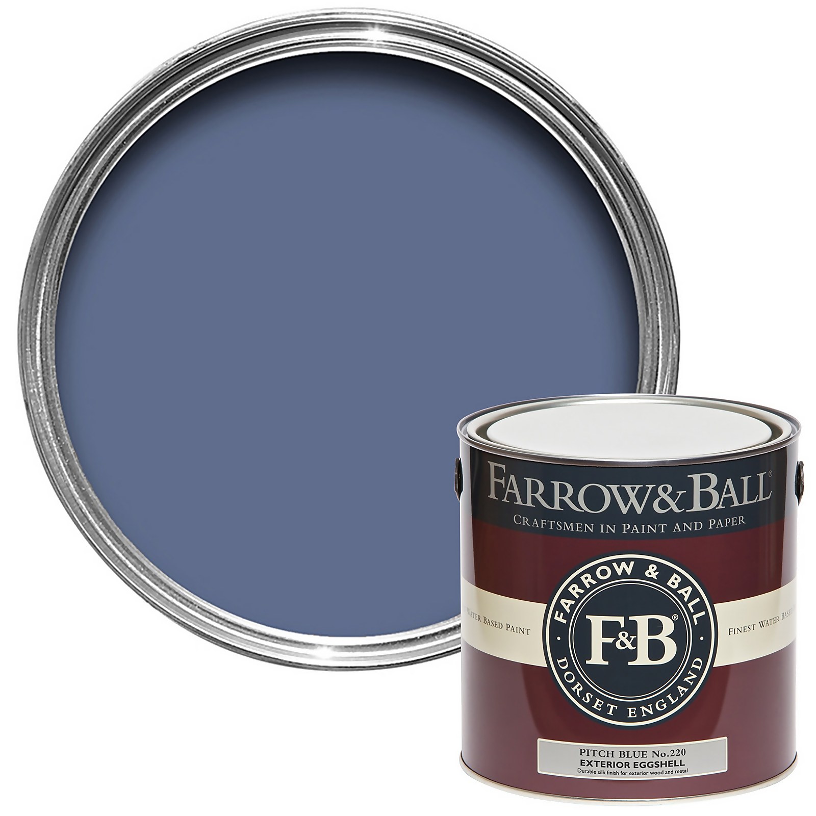 Photo of Farrow & Ball Exterior Eggshell Paint Pitch Blue - 2.5l