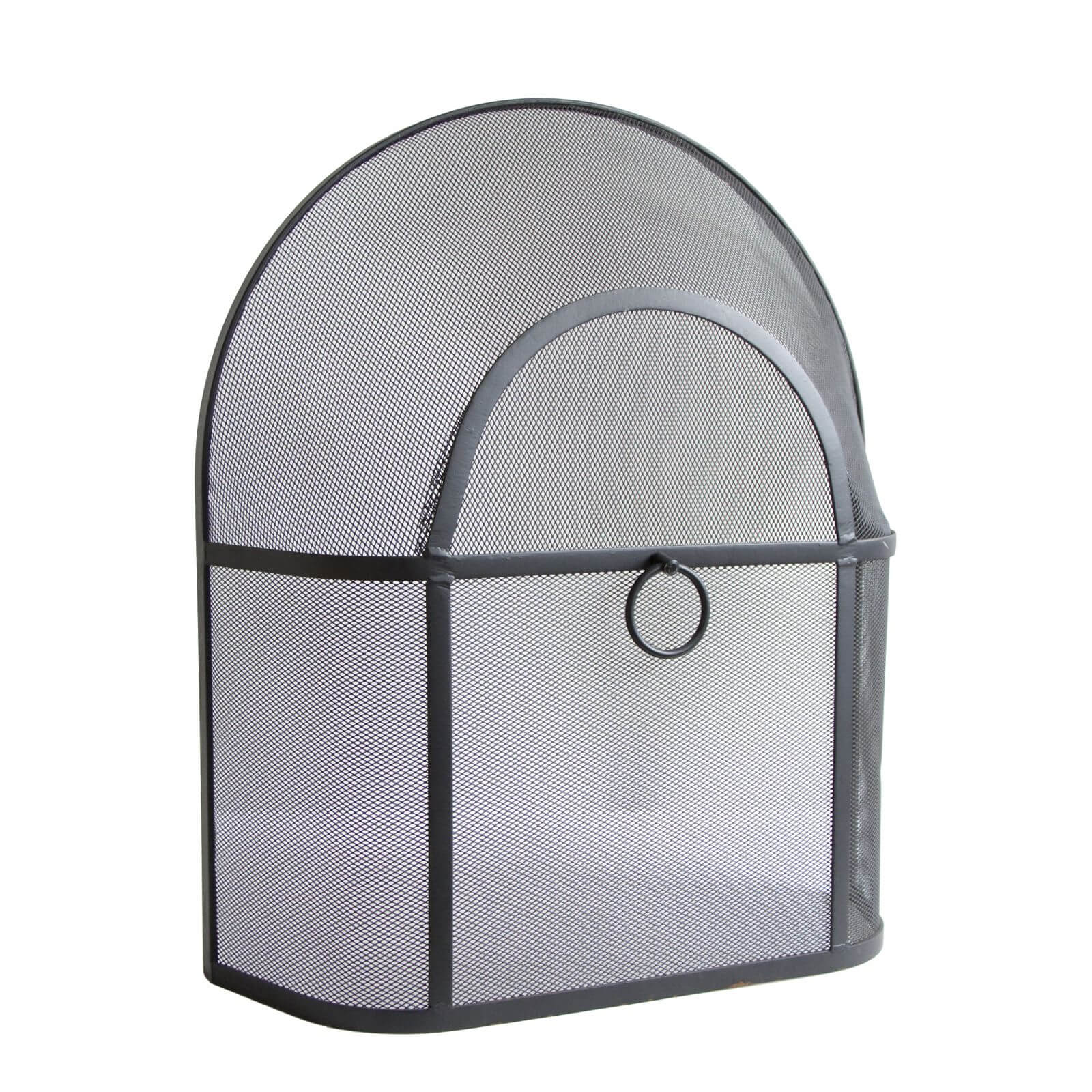 Photo of Black Curved Fire Guard - 28 Inch