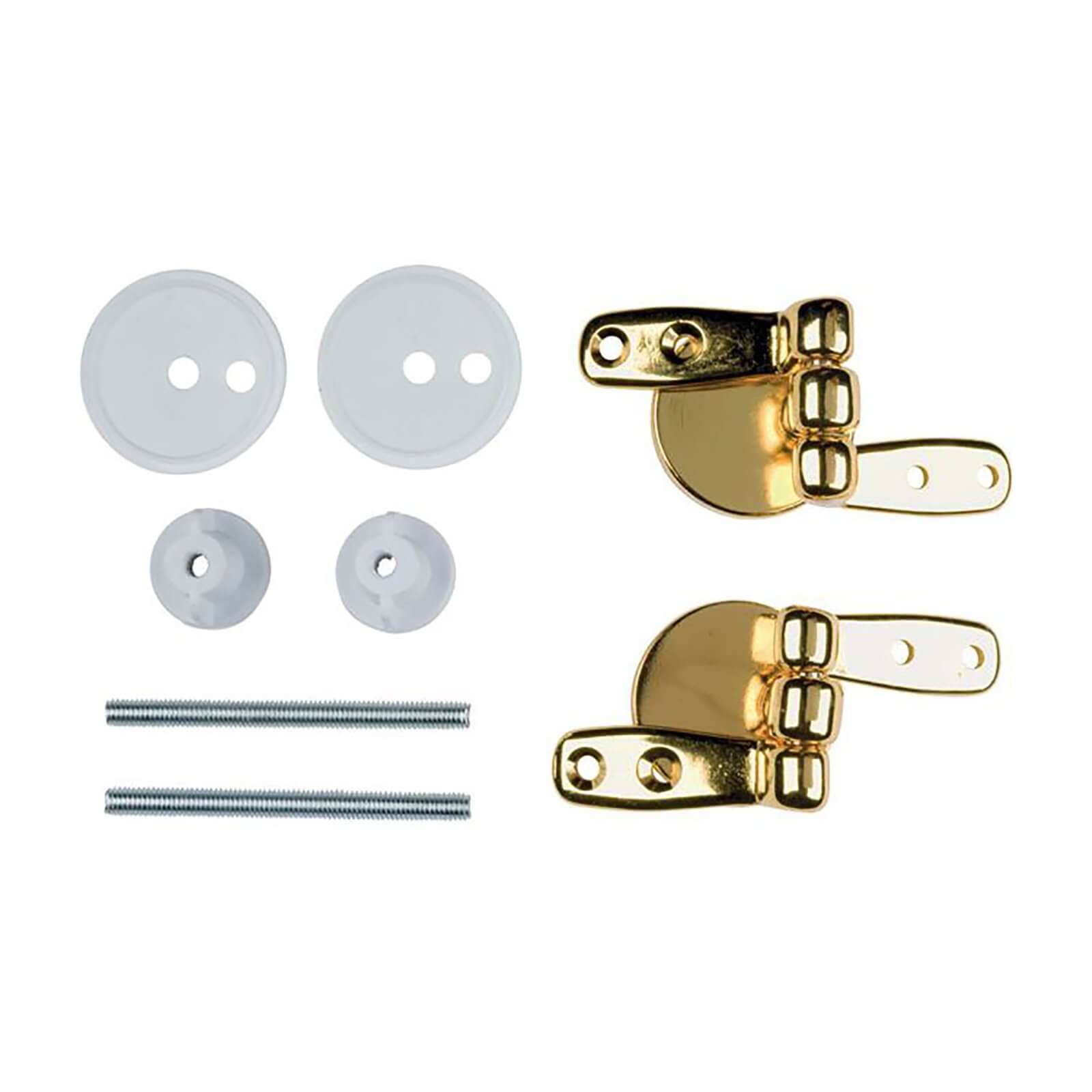 Photo of Toilet Seat Hinges - Brass Wooden