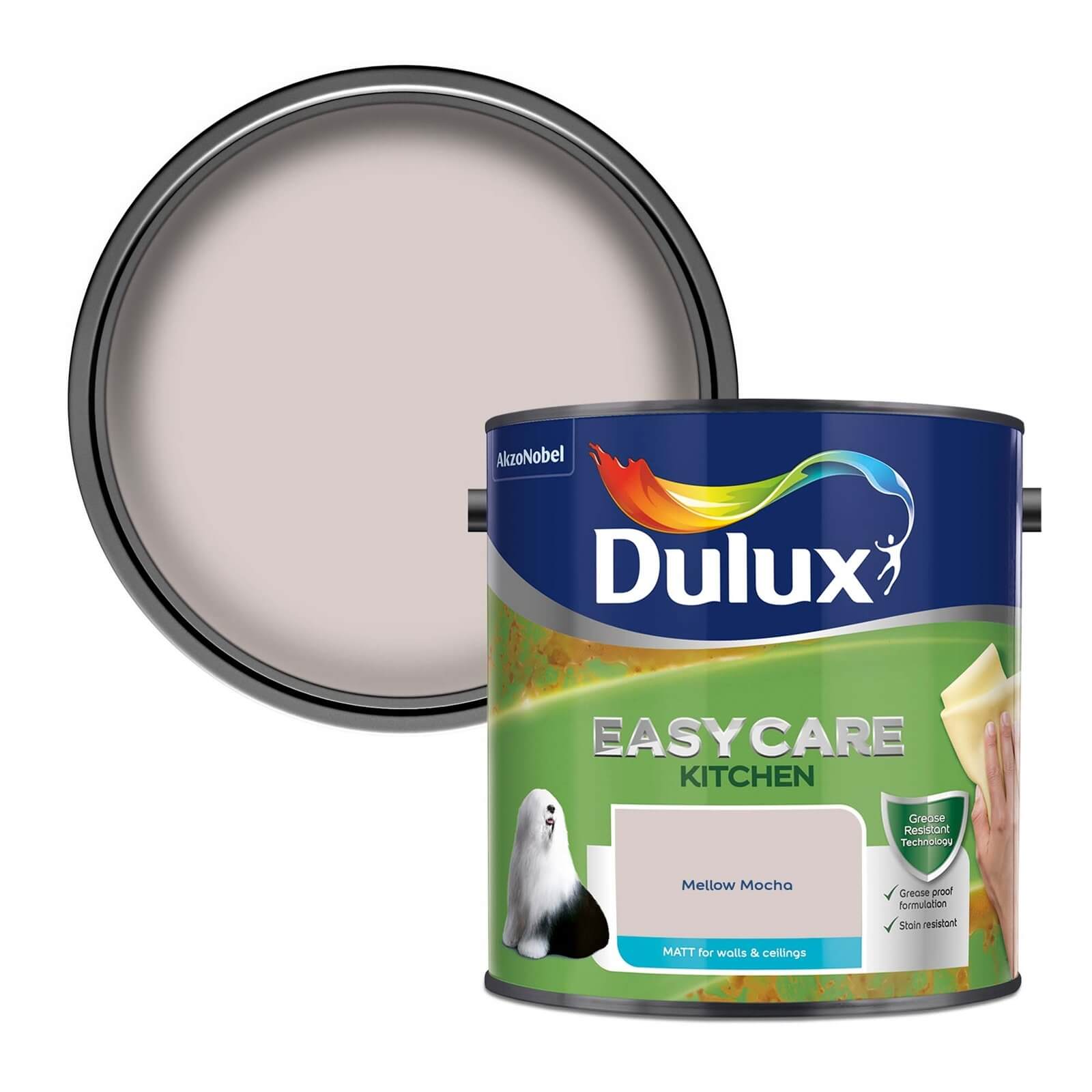 Photo of Dulux Easycare Kitchen Mellow Mocha - Matt Emulsion Paint - 2.5l