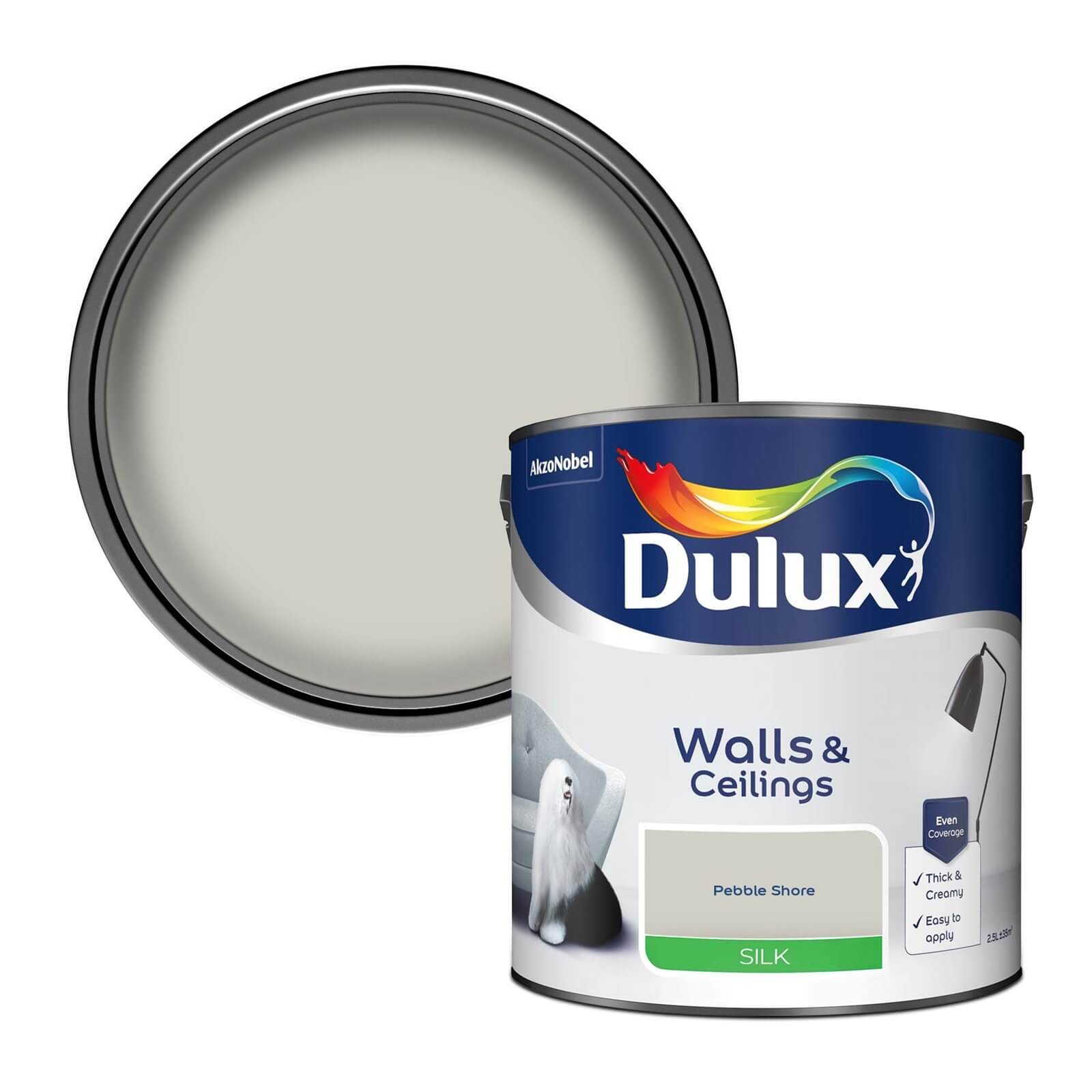 Dulux Silk Emulsion Paint Pebble Shore - 2.5L