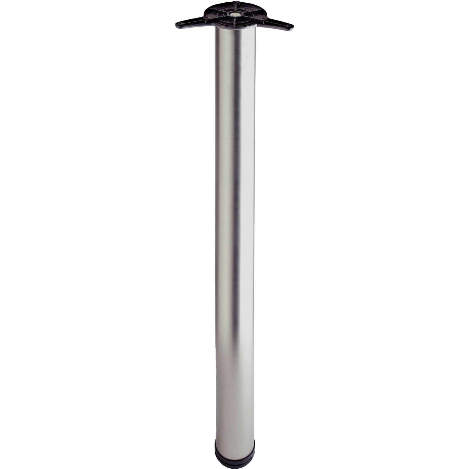 Photo of Worktop Support Leg - Brushed Nickel Finish - 60 X 870mm