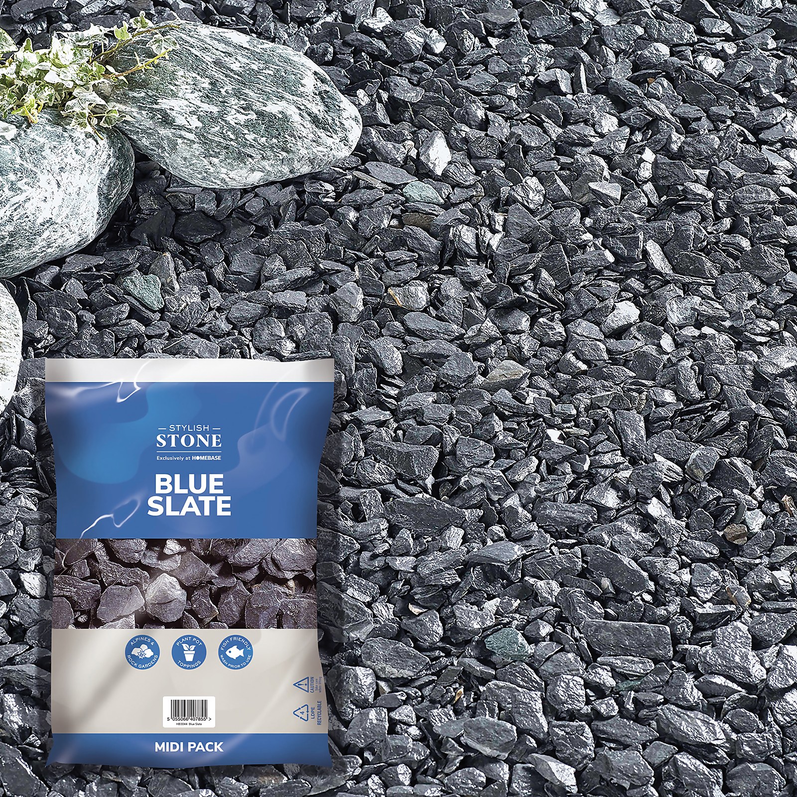 Photo of Stylish Stone Blue Slate 20mm - Midi Pack - 9kg
