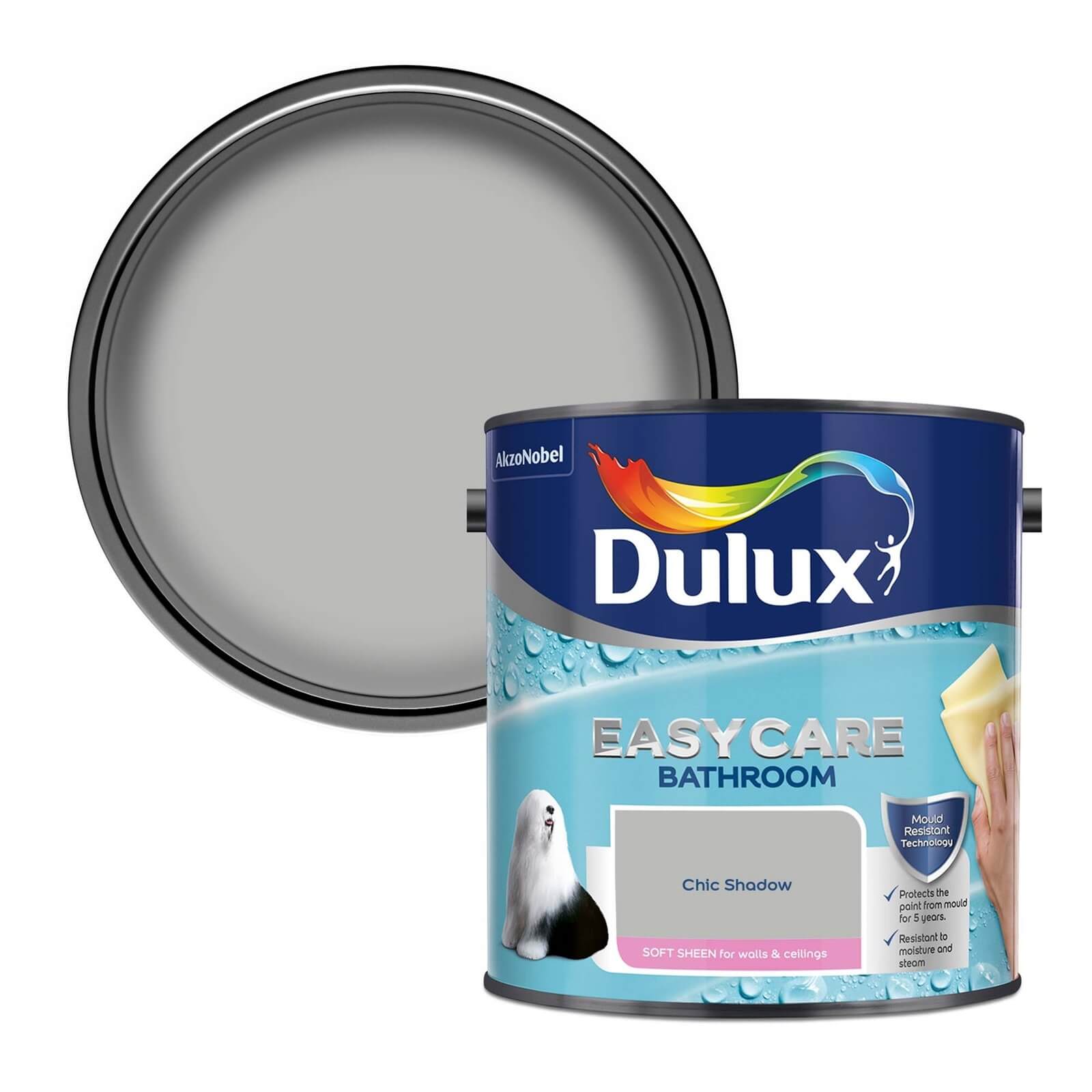 Dulux Easycare Bathroom Soft Sheen Emulsion Paint Chic Shadow - 2.5L