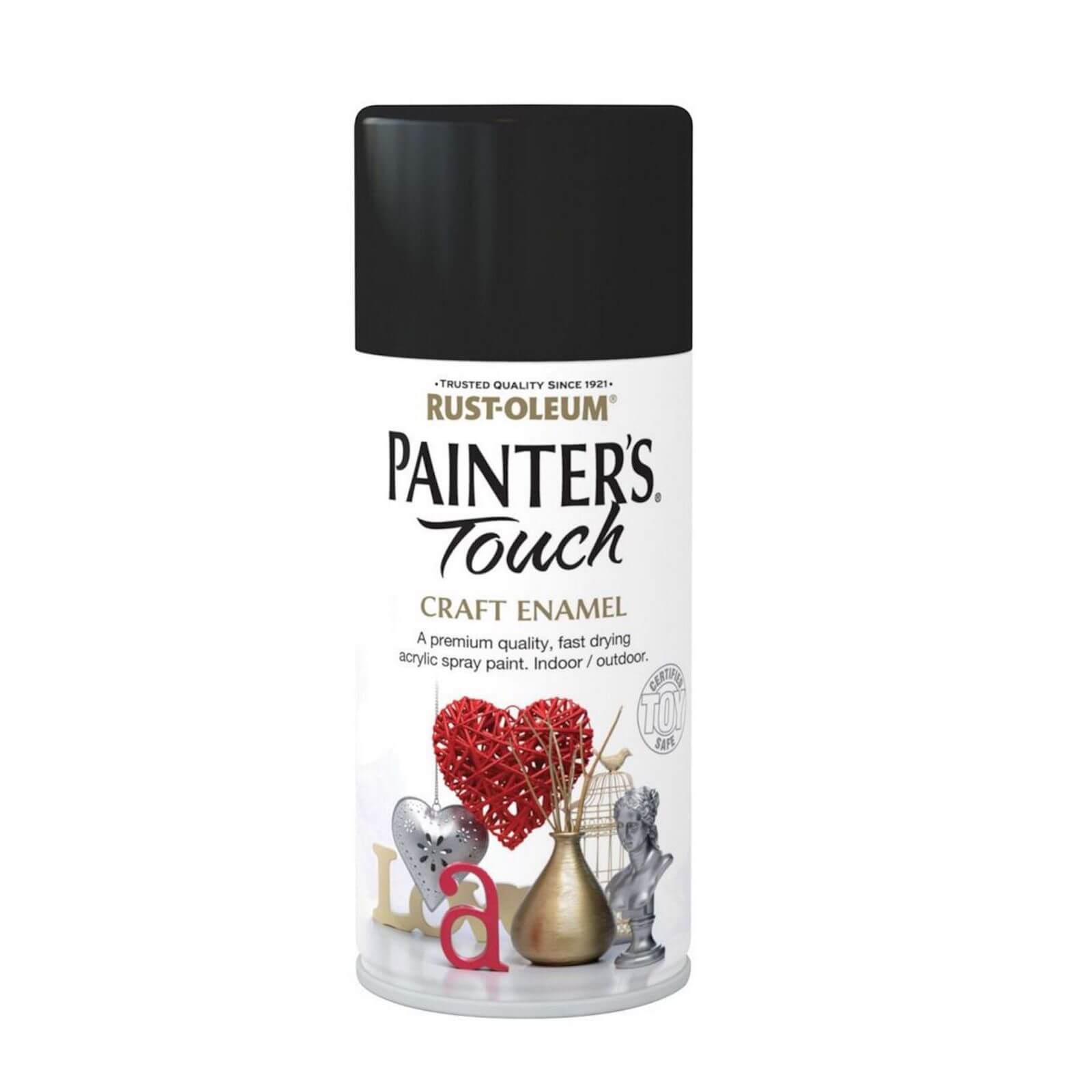 Photo of Rust-oleum Painters Touch - Craft Enamel Spray Paint Black Matt - 150ml