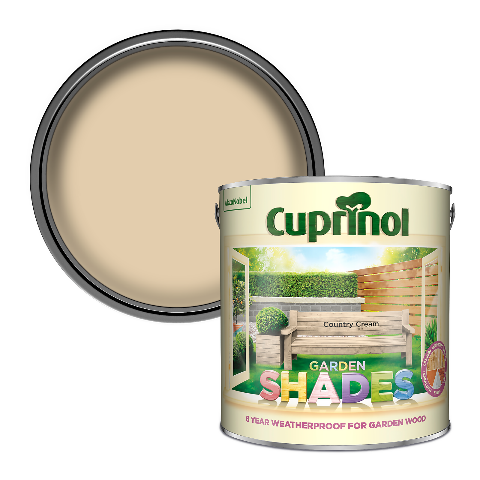 Photo of Cuprinol Garden Shades Country Cream - 2.5l