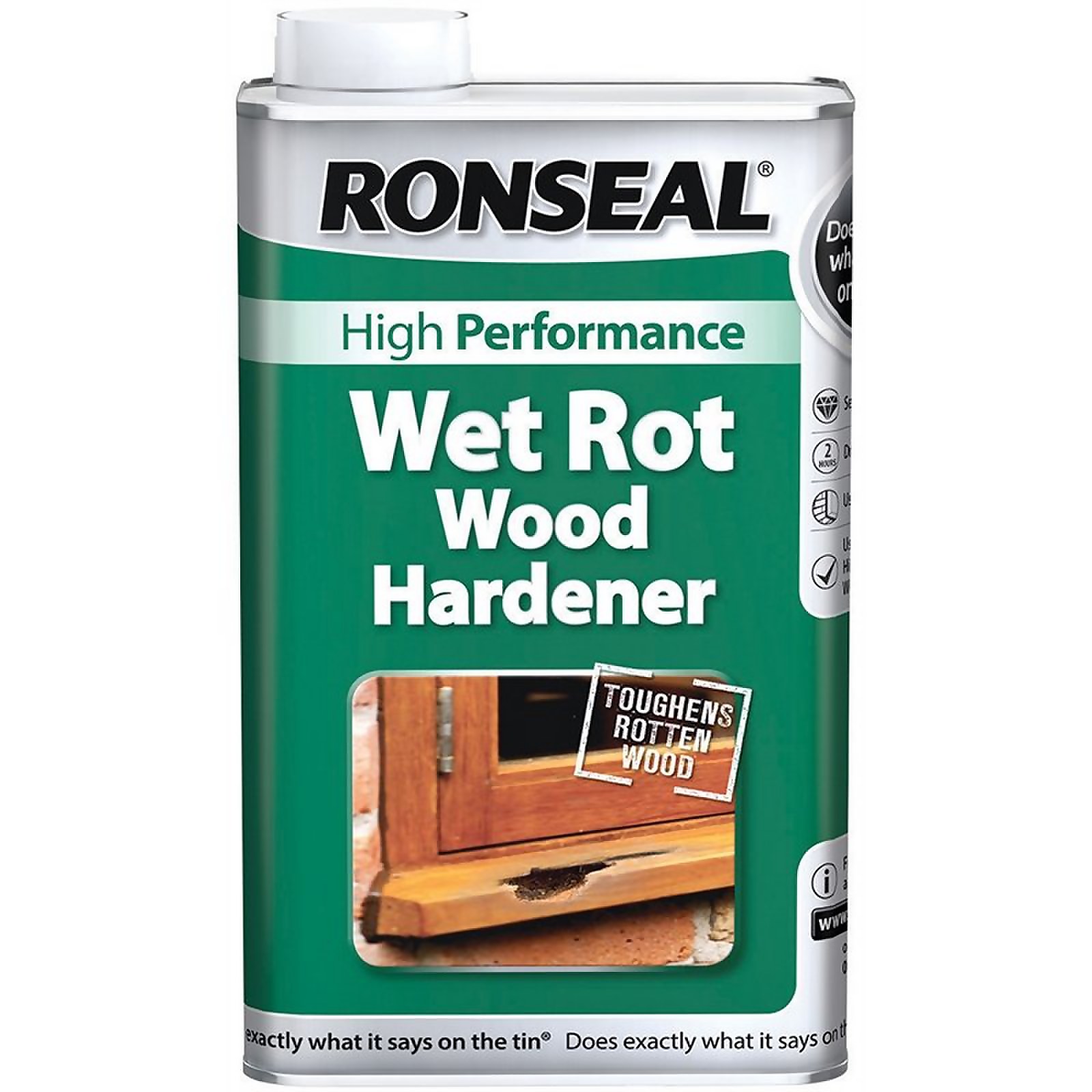 Photo of Ronseal Wet Rot Wood Hardener - Clear - 500ml