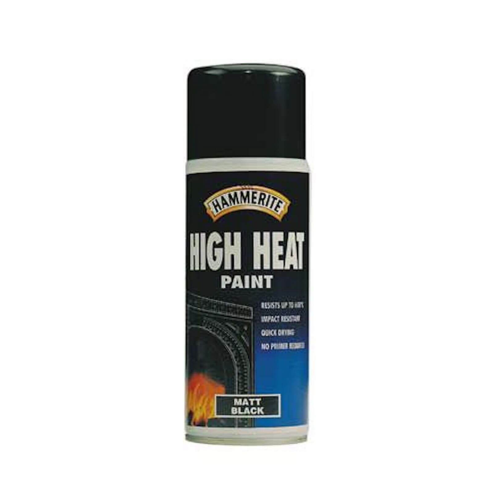Hammerite High Heat Spray Paint Black - 400ml