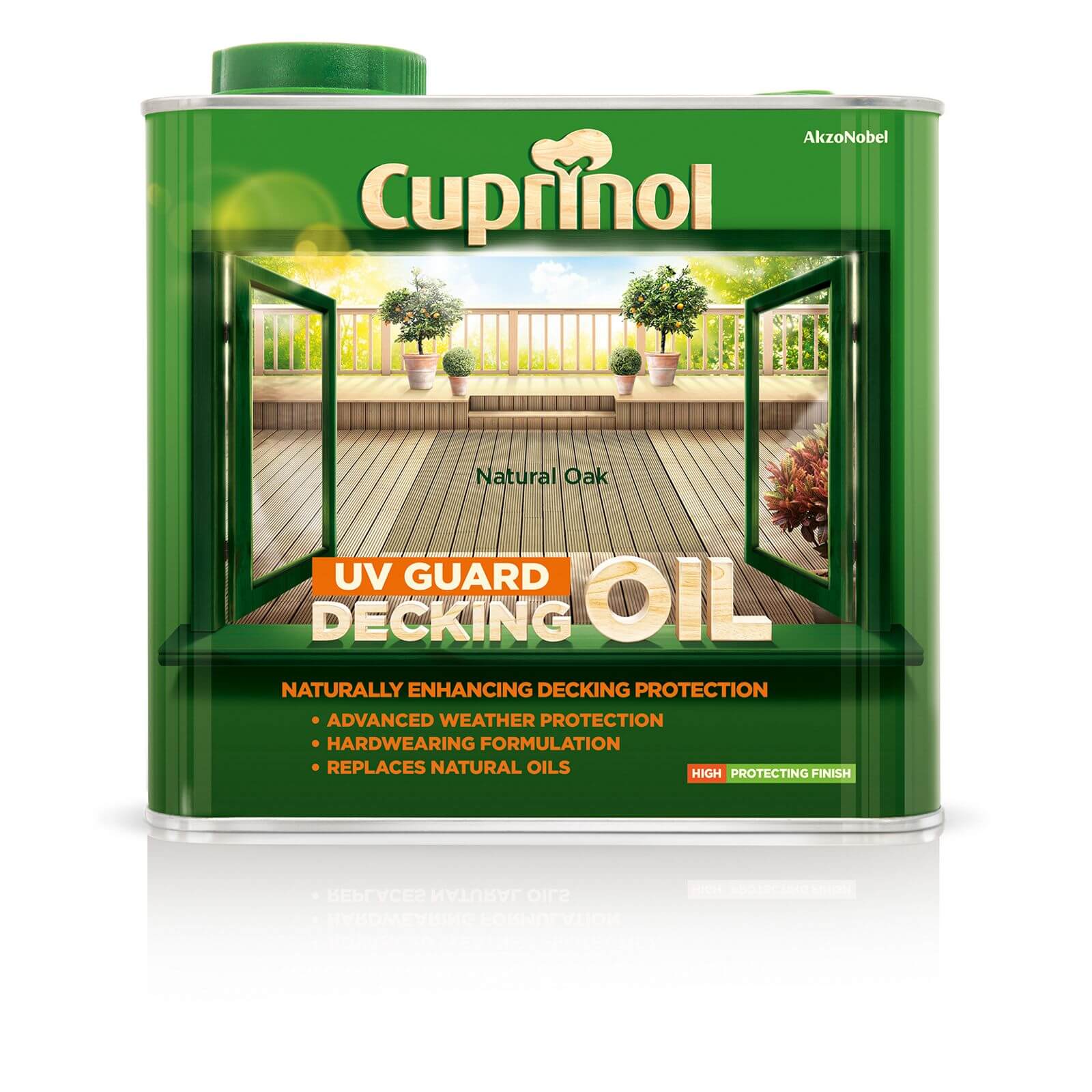 Cuprinol UV Guard Decking Oil - Natural Oak - 2.5L