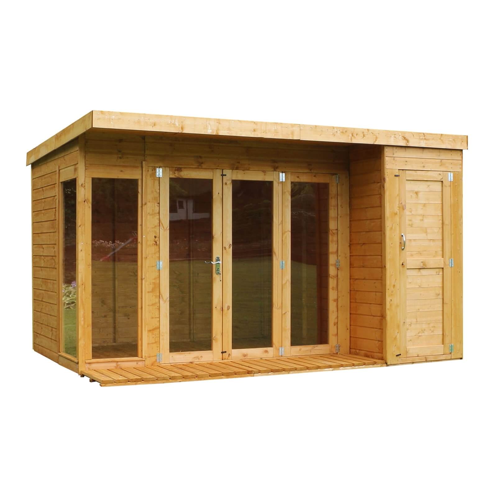 Mercia 12 x 8ft Garden Room with Side Shed