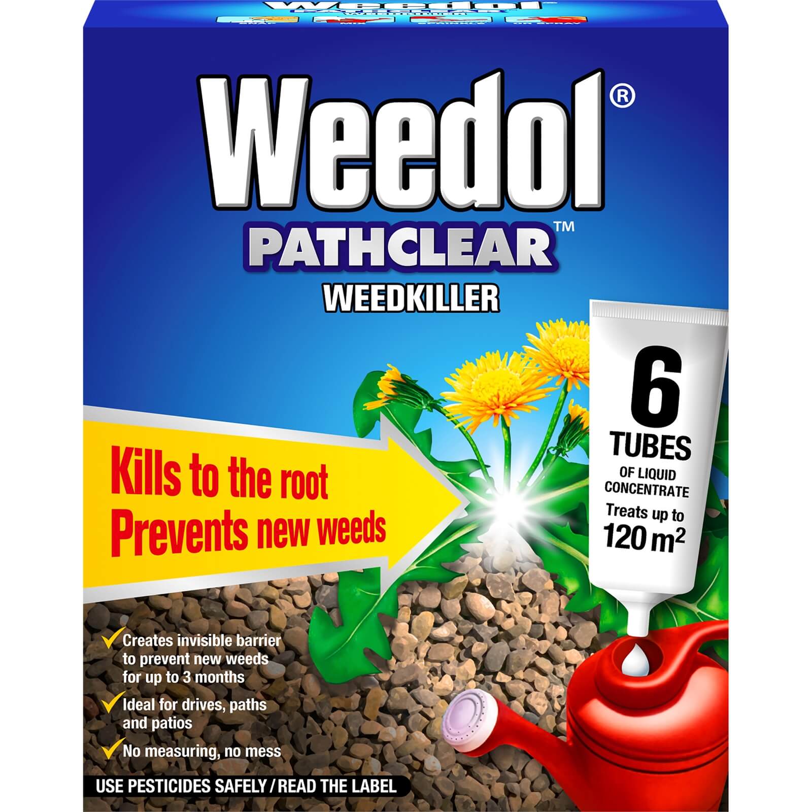 Photo of Weedol Pathclear Liquid Concentrate Weedkiller - 6 Tubes