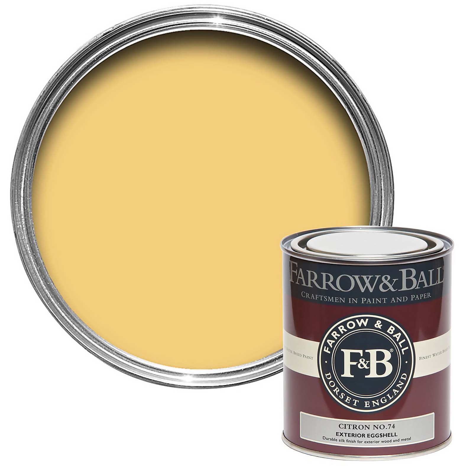 Photo of Farrow & Ball Exterior Eggshell Paint Citron - 750ml