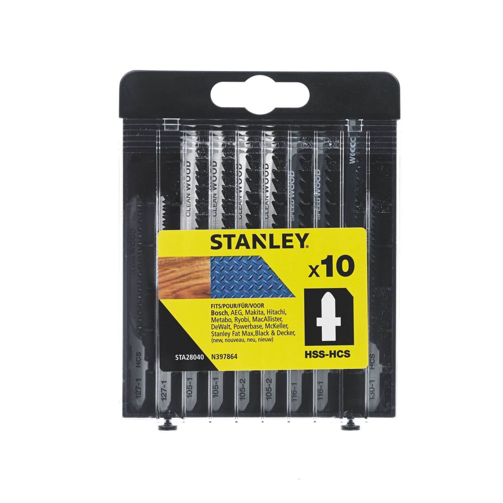 Photo of Stanley 10pc Wood Jigsaw Blades T - Sta28040-xj