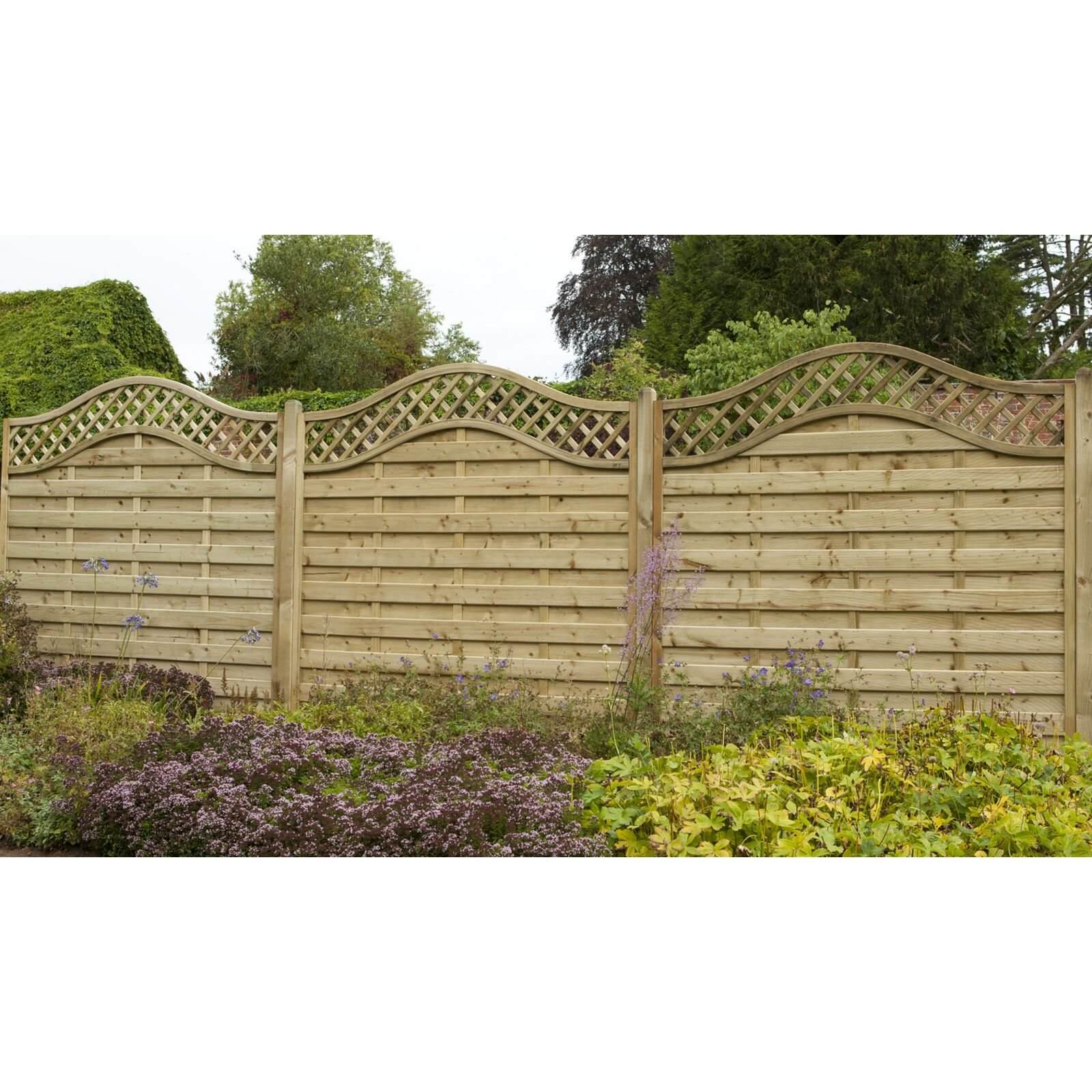 Photo of Forest Prague Fence Panel - 6ft - Pack Of 3