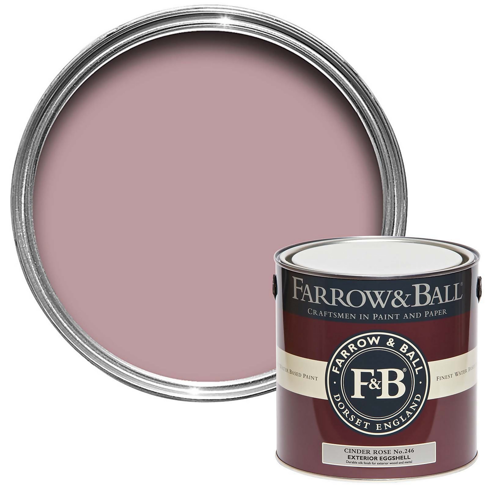 Photo of Farrow & Ball Exterior Eggshell Paint Cinder Rose - 2.5l