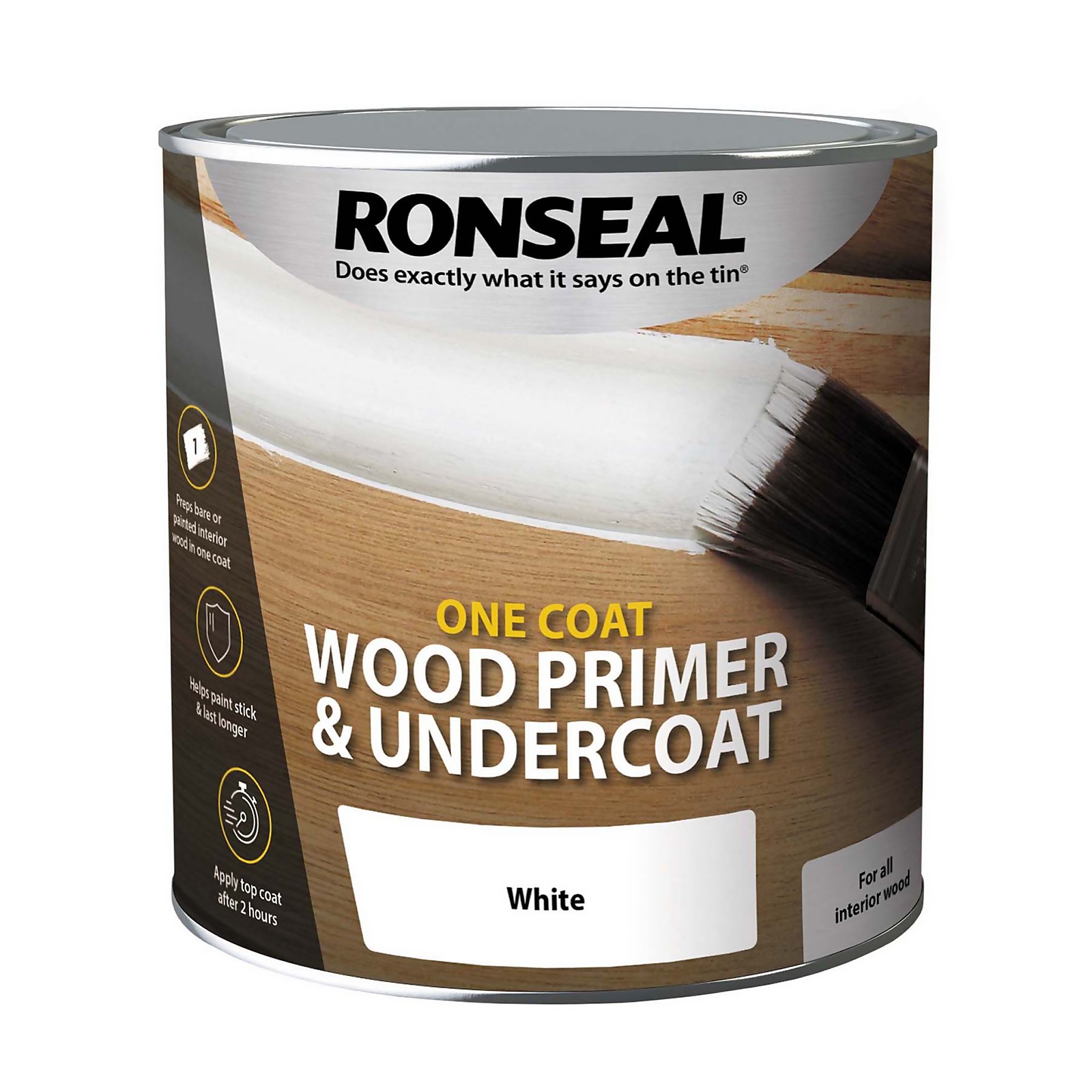 Ronseal One Coat Wood Primer & Undercoat - 2.5L