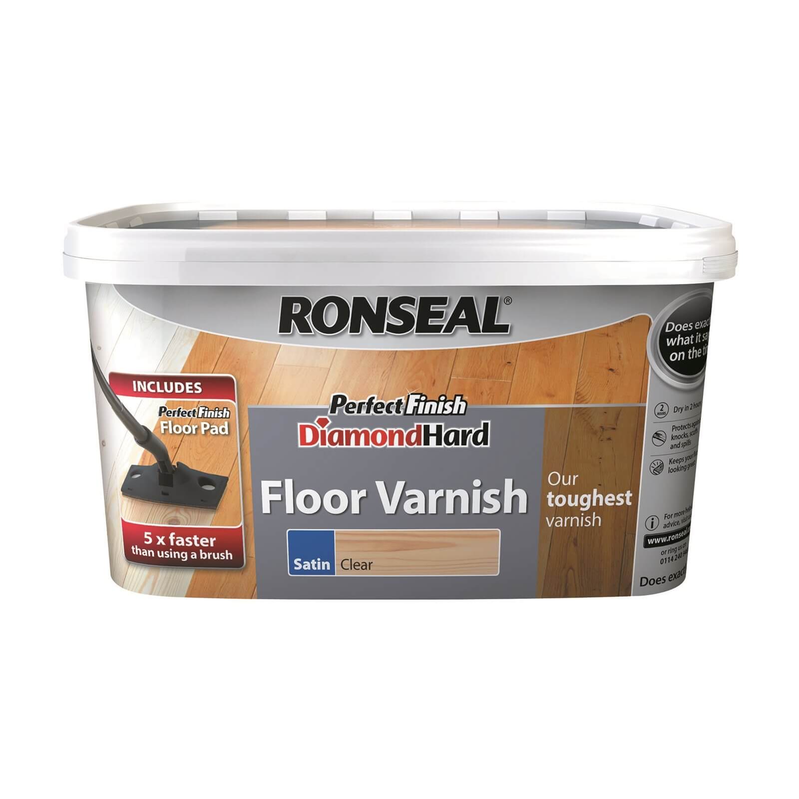 Photo of Ronseal Perfect Finish Diamond Hard Floor Varnish Satin