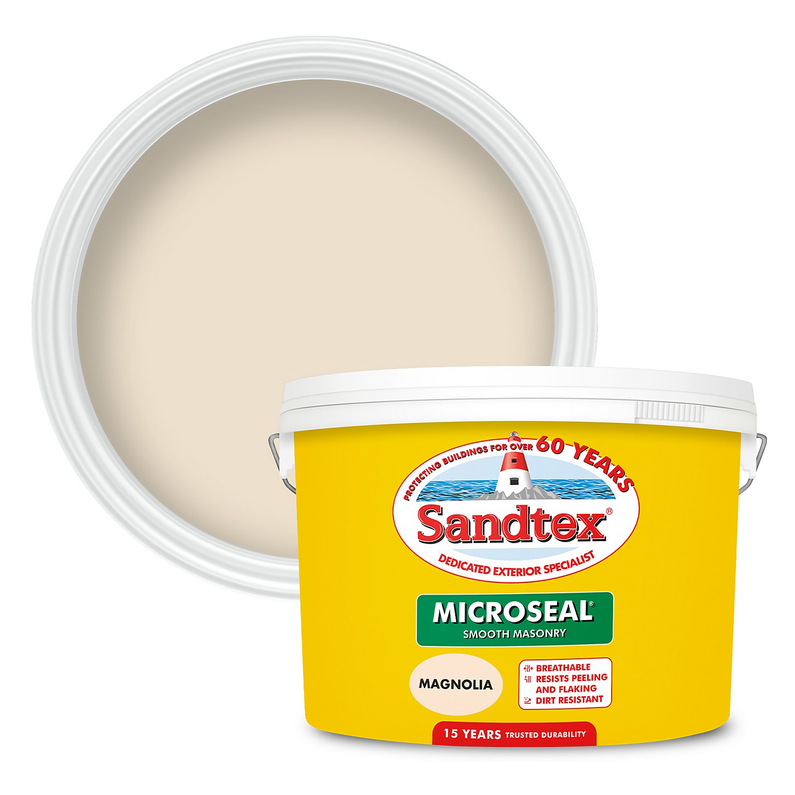 Sandtex Ultra Smooth Masonry Paint Magnolia - 10L