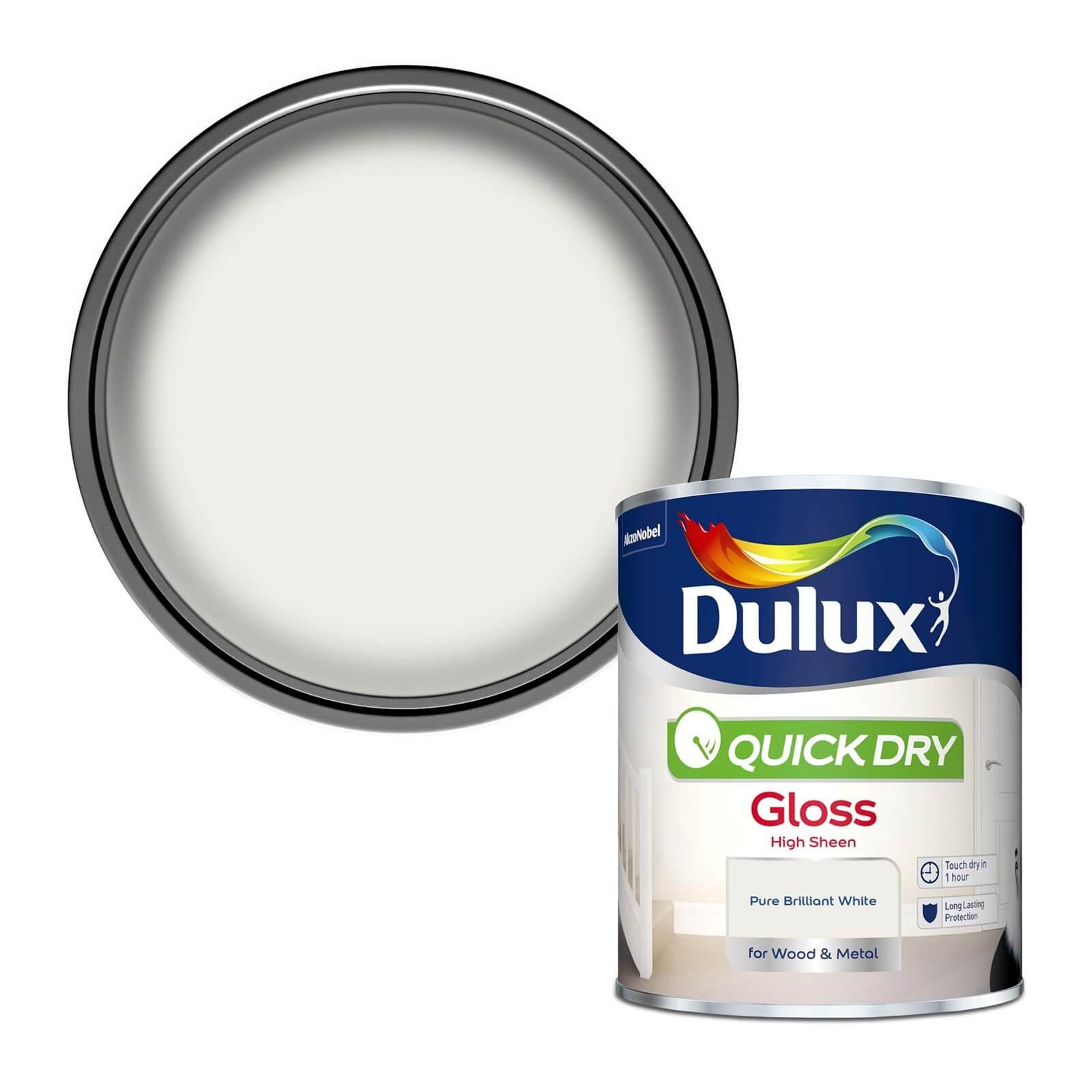 Photo of Dulux Pure Brilliant White - Quick Dry Gloss - 750ml