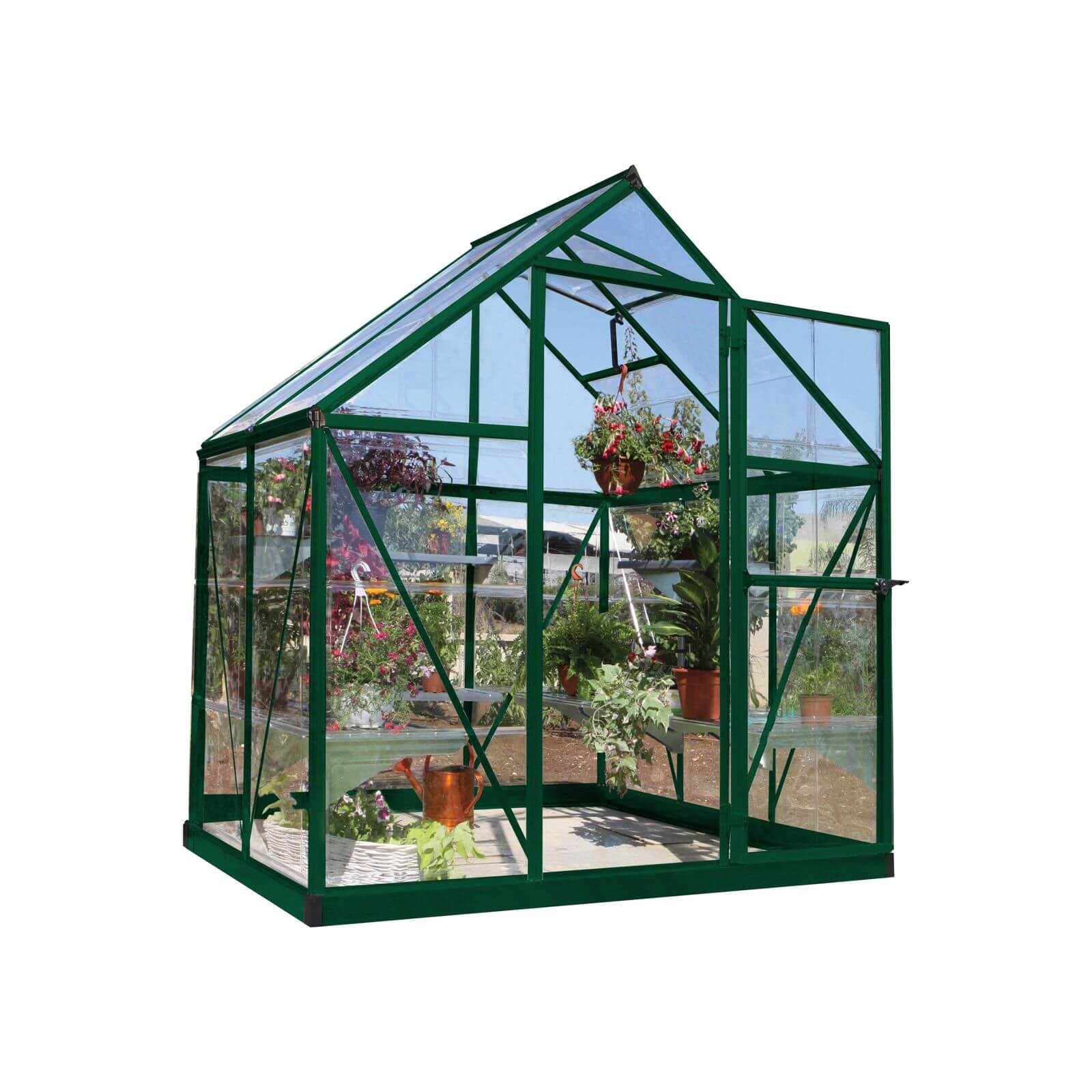 Palram 6 x 4ft Canopia Harmony Greenhouse - Green