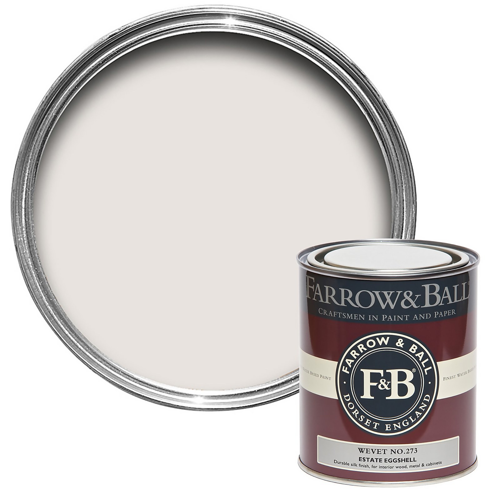 Photo of Farrow & Ball Estate Eggshell Paint Wevet - 750ml