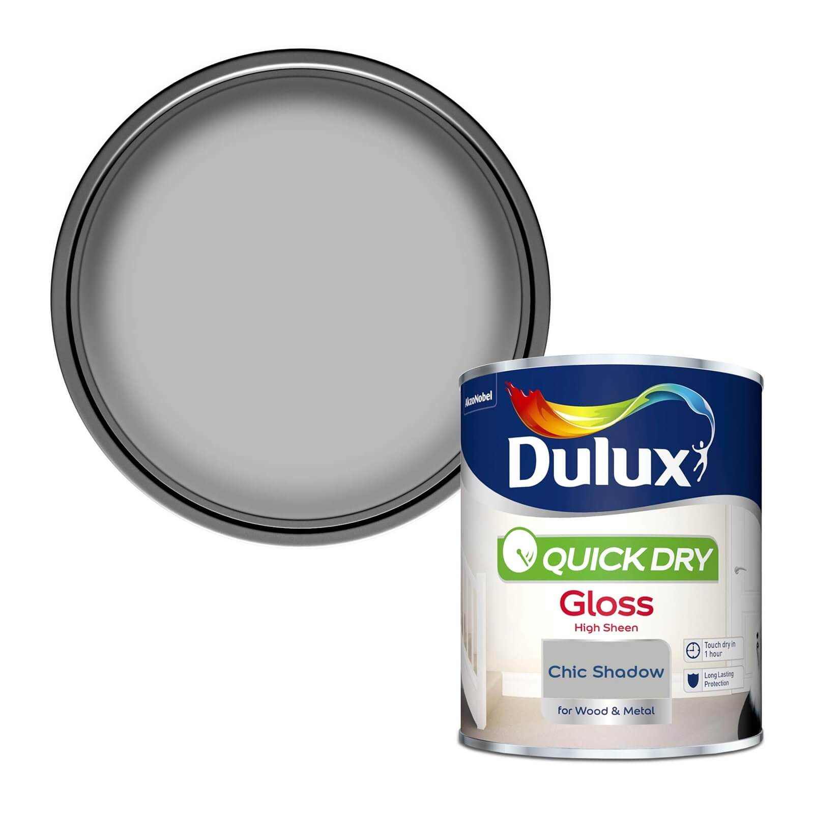 Dulux Quick Dry Gloss Chic Shadow - 750ml