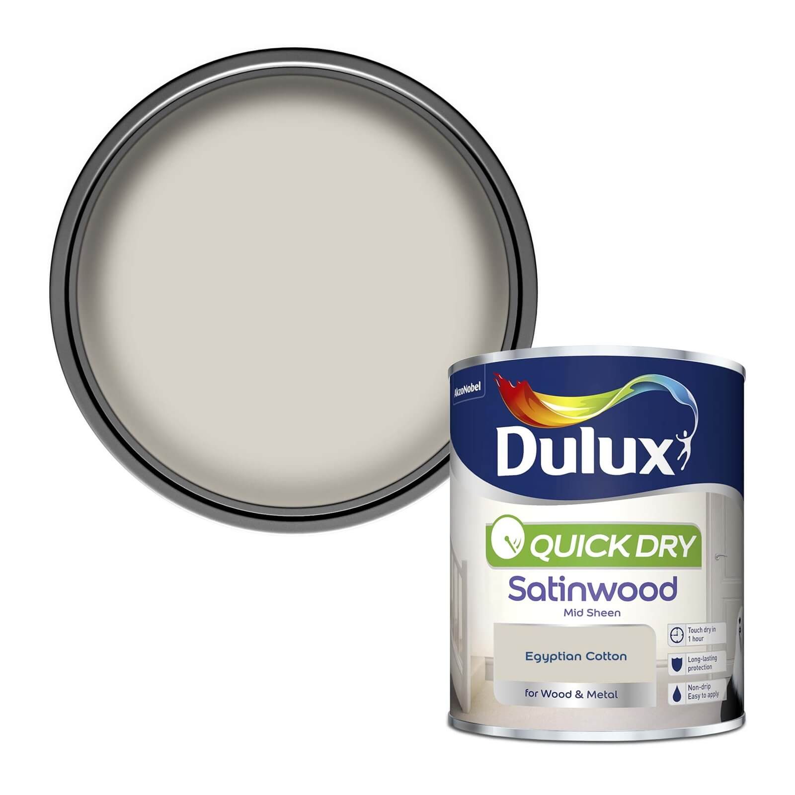 Photo of Dulux Egyptian Cotton - Quick Dry Satinwood - 750ml