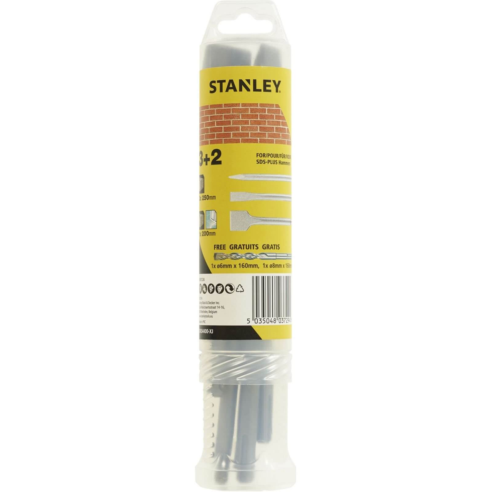 Photo of Stanley 3 X Sds Chisels + 2 X Drill Bits - Sta54400-xj