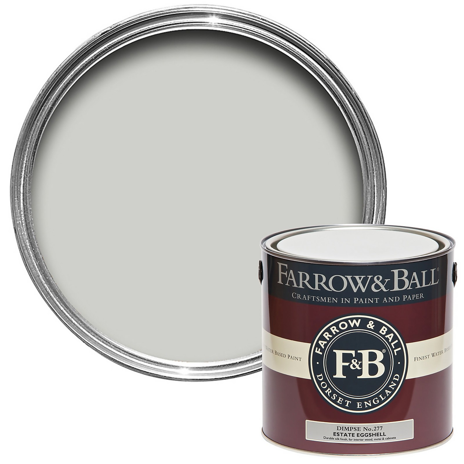 Photo of Farrow & Ball Estate Eggshell Paint Dimpse - 2.5l