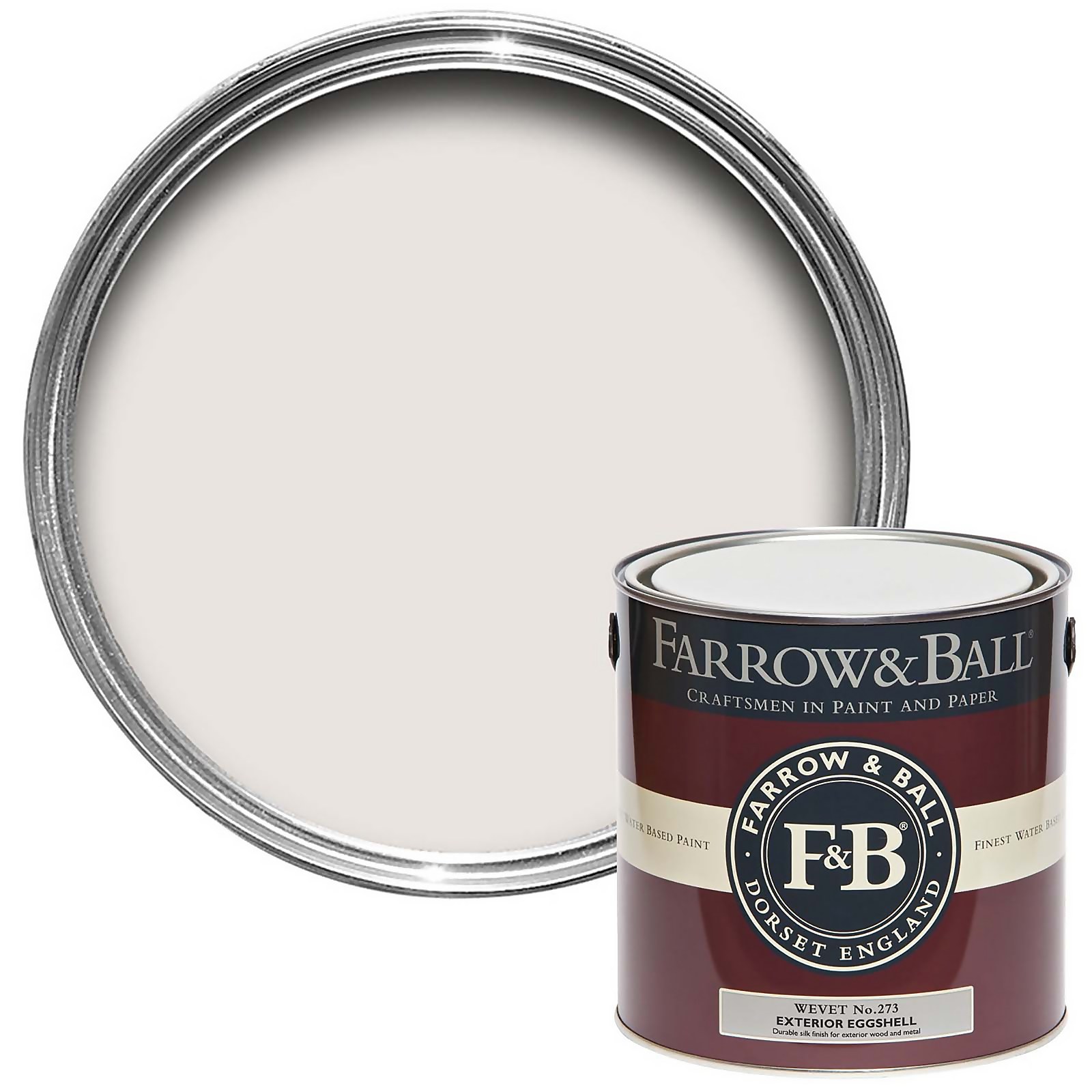 Photo of Farrow & Ball Exterior Eggshell Paint Wevet - 2.5l