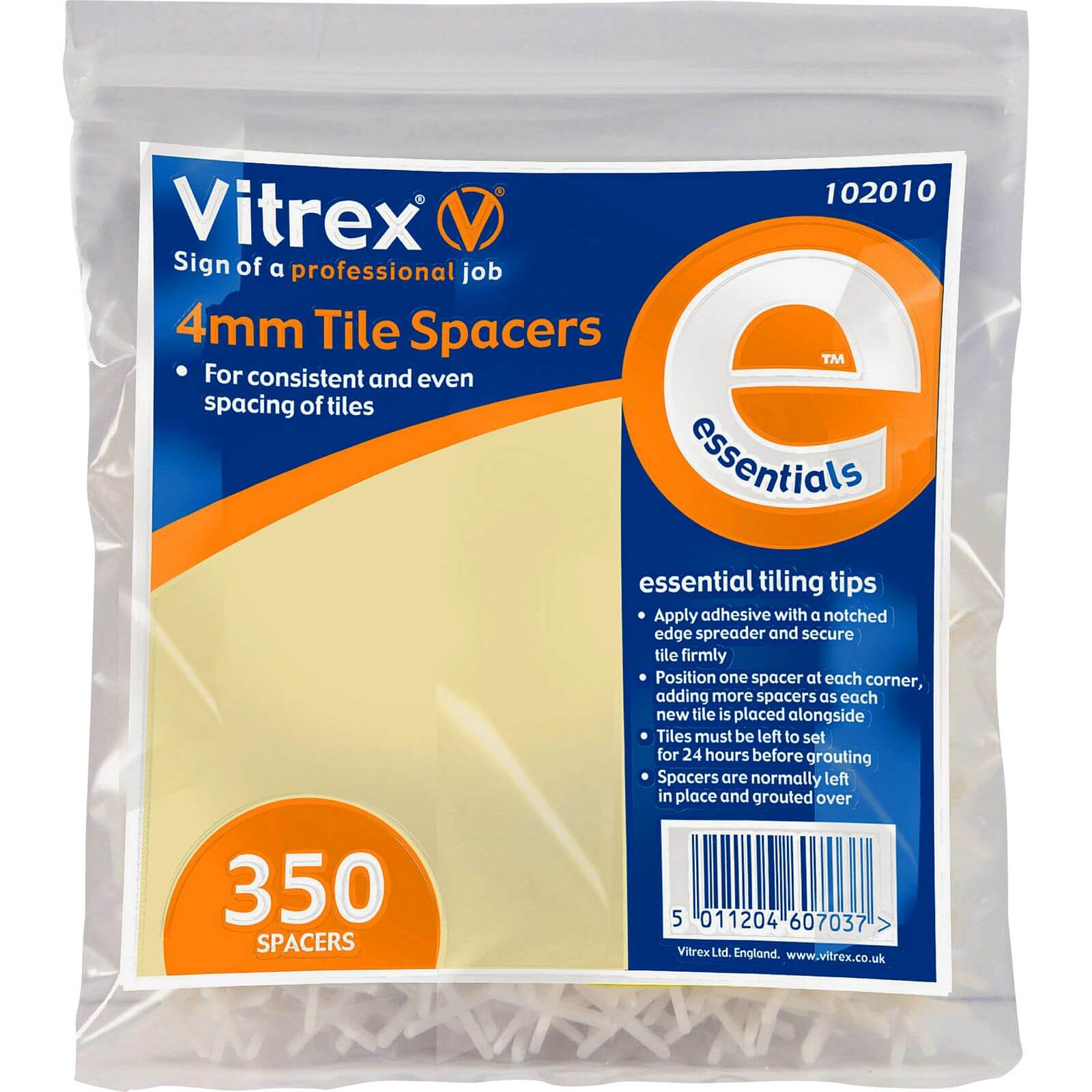 Photo of Vitrex Tile Spacers - 350x4mm