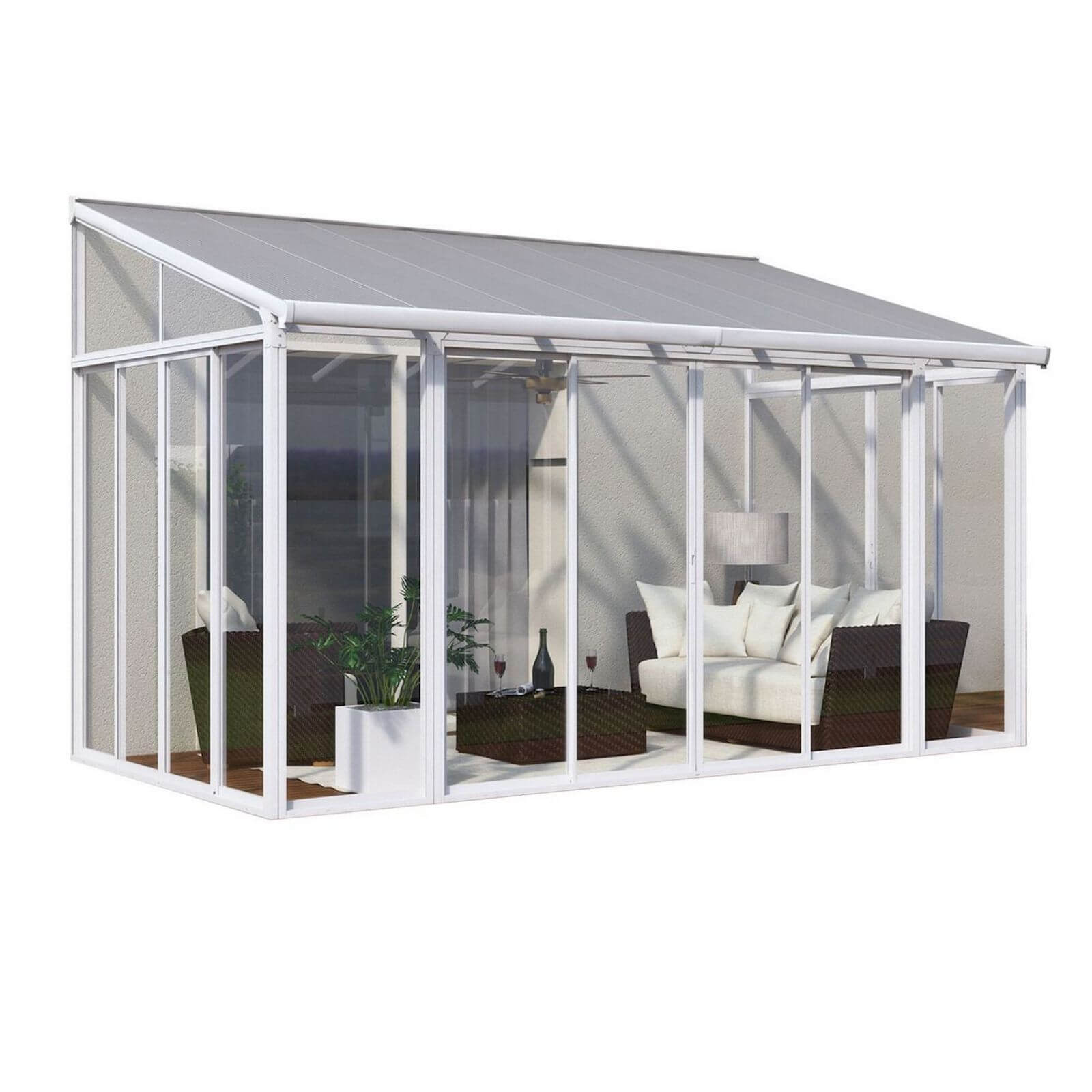 Photo of Palram Canopia Sanremo 10 X 14ft Conservatory - White