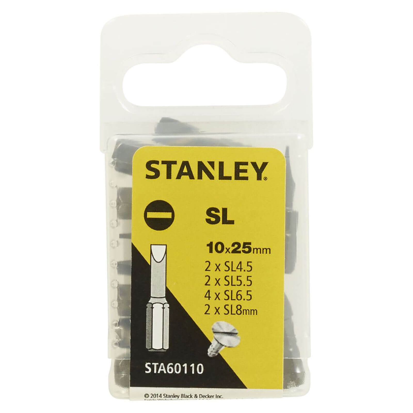 Photo of Stanley Fatmax 10pc 25mm Slotted Screwdriver Driver Bits - Sta60110-xj